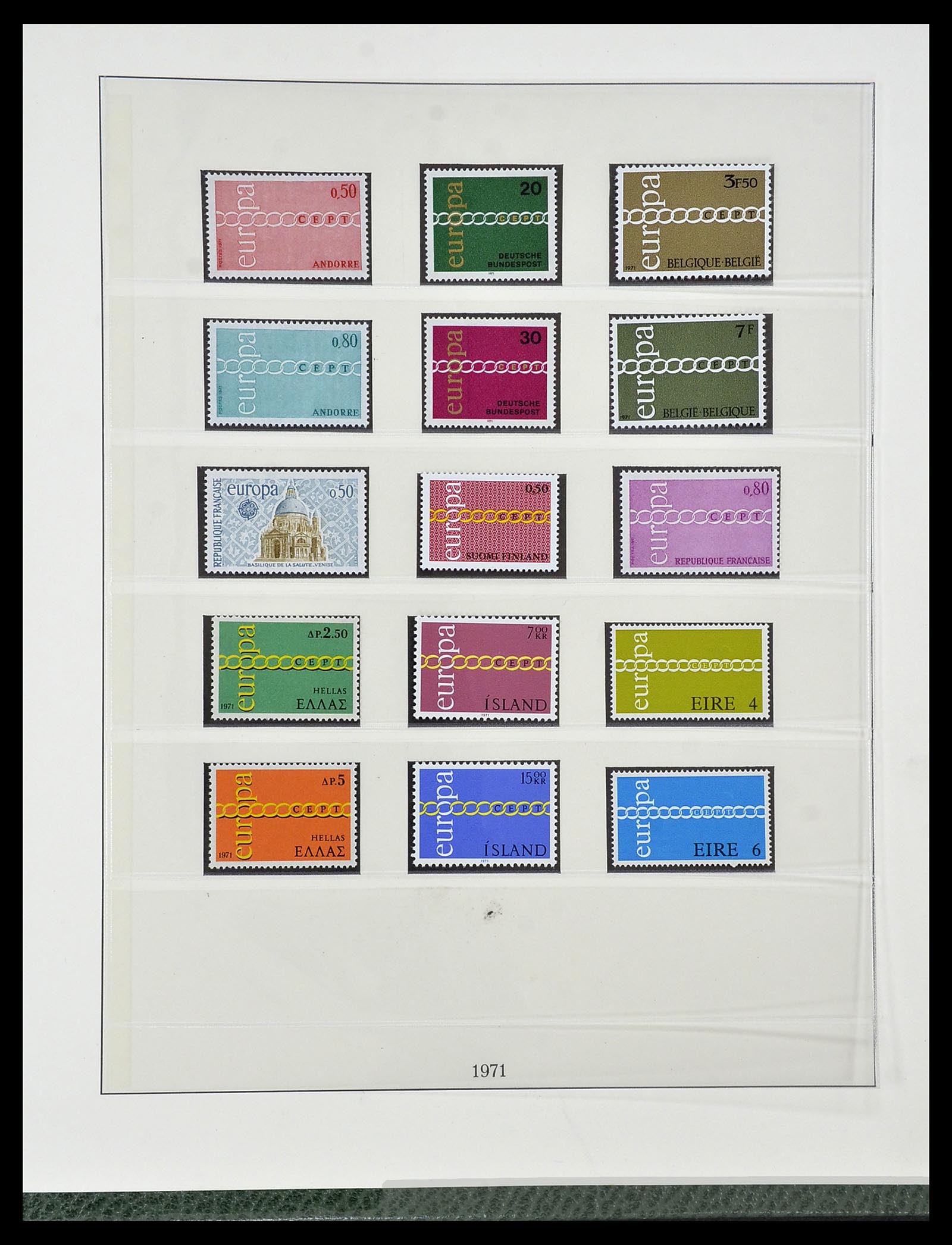 34174 036 - Postzegelverzameling 34174 Europa CEPT 1956-1999.