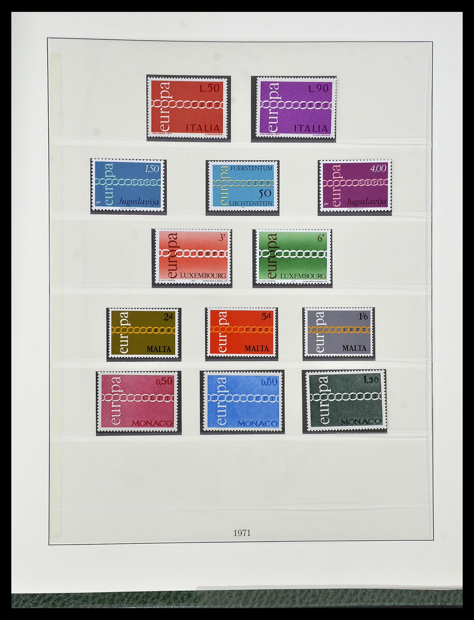 34174 037 - Postzegelverzameling 34174 Europa CEPT 1956-1999.