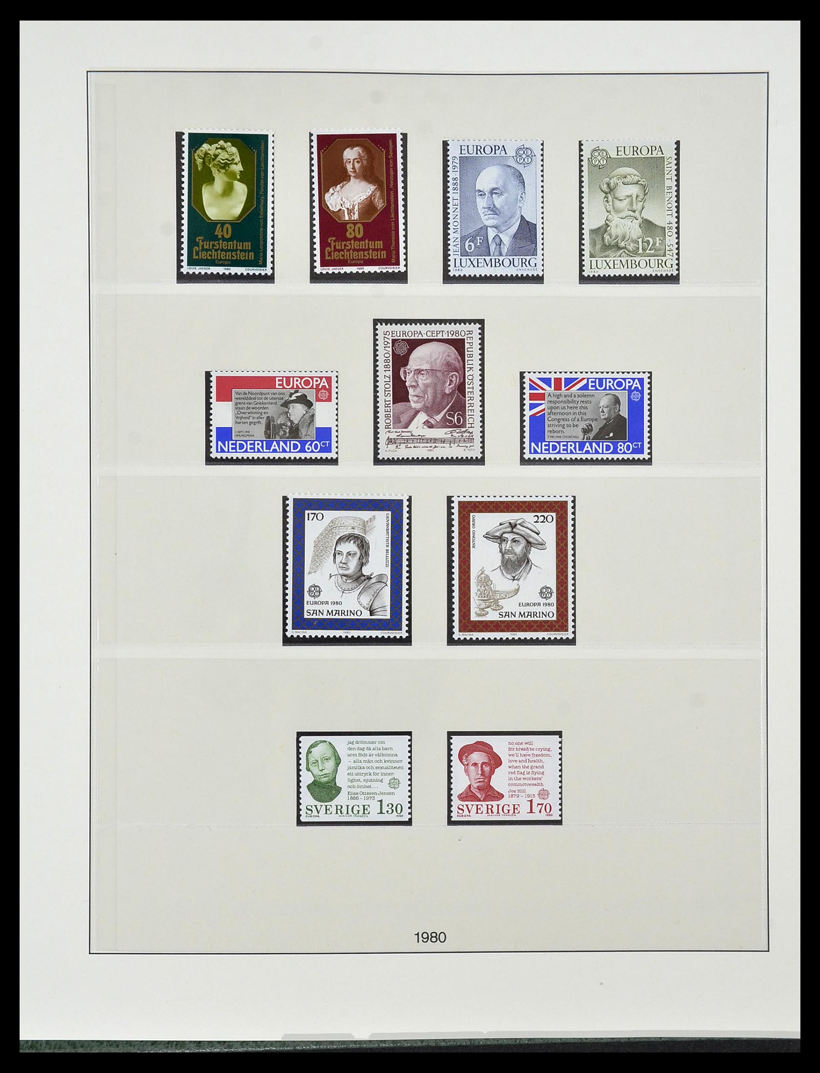34174 085 - Postzegelverzameling 34174 Europa CEPT 1956-1999.