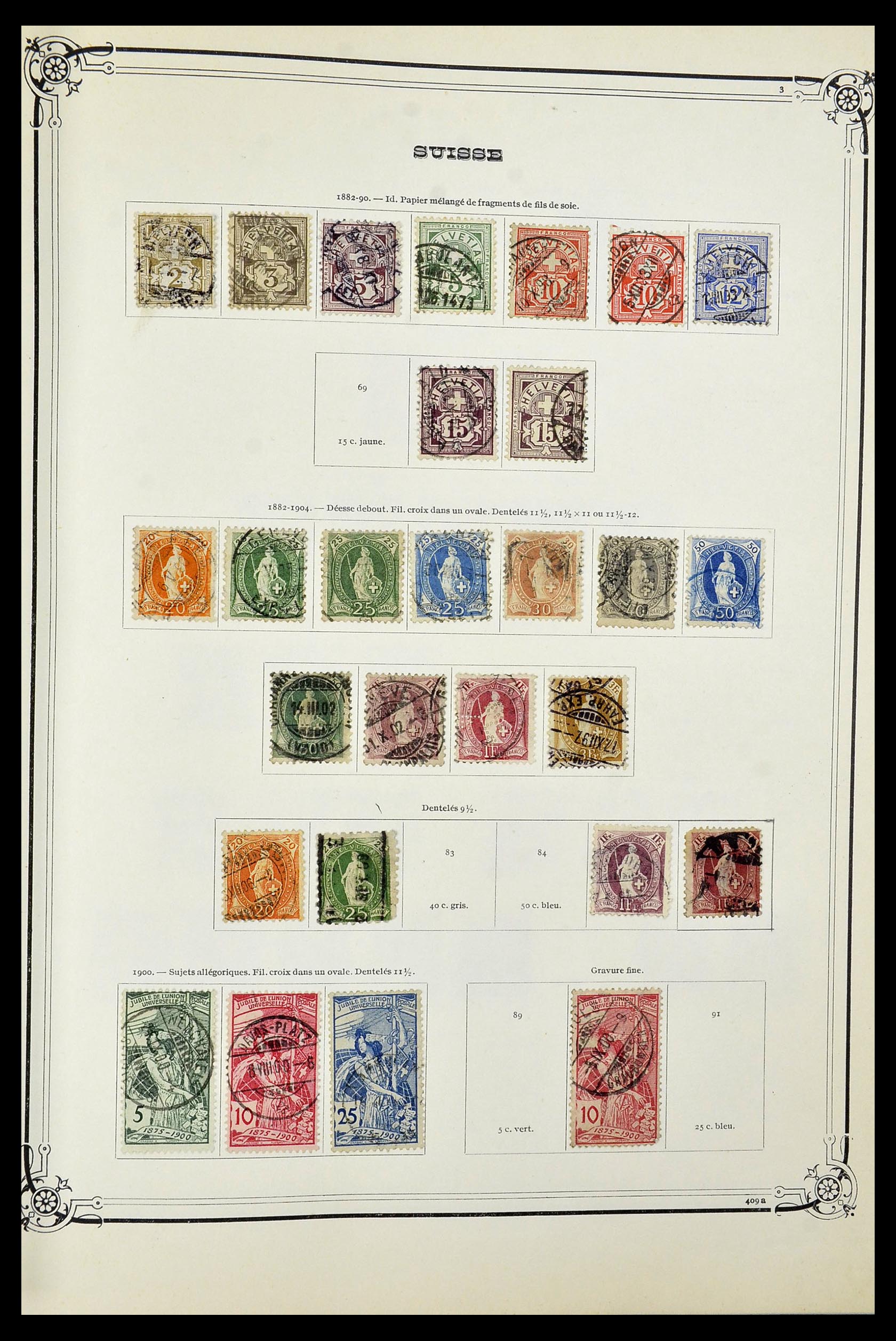 34176 003 - Postzegelverzameling 34176 Zwitserland 1850-1996.