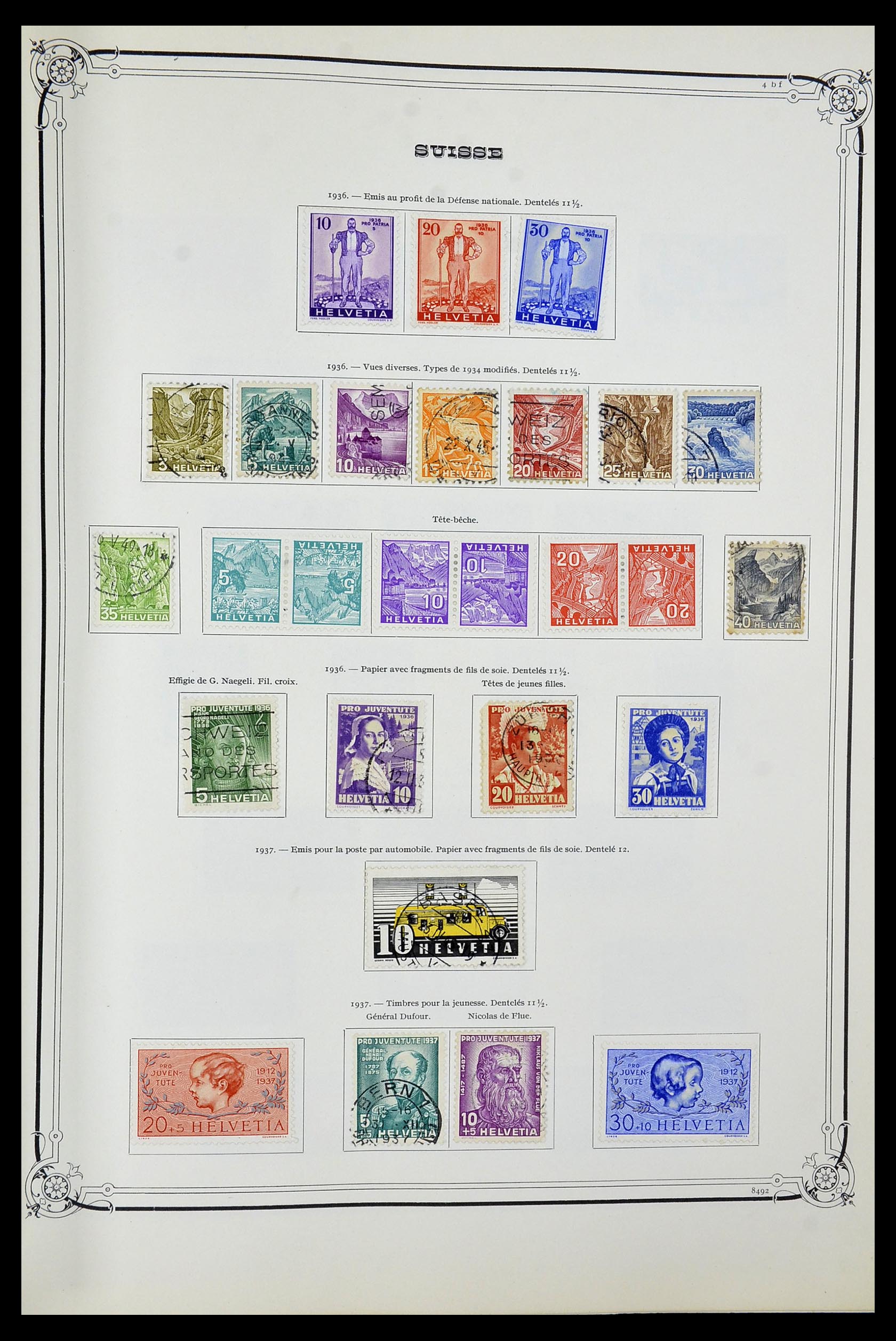 34176 012 - Postzegelverzameling 34176 Zwitserland 1850-1996.