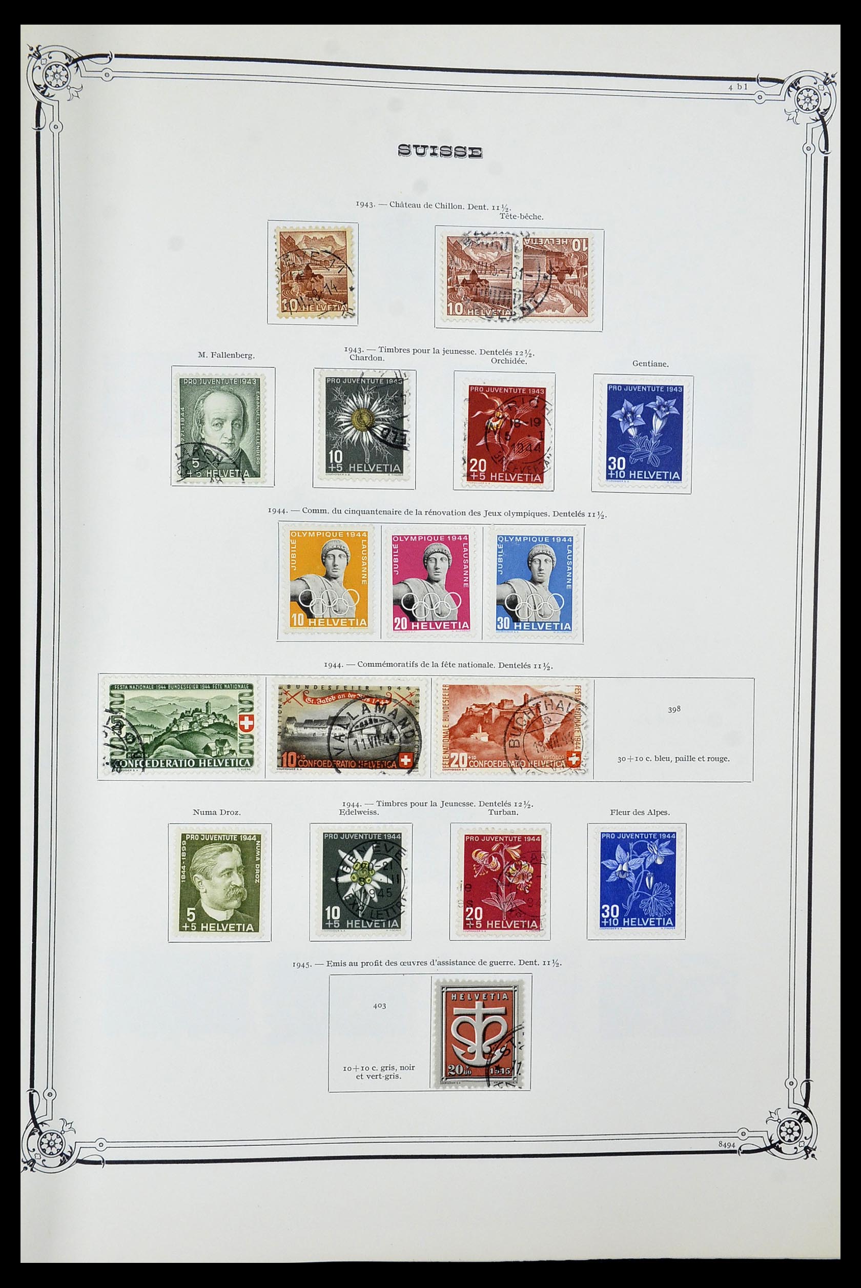 34176 017 - Postzegelverzameling 34176 Zwitserland 1850-1996.