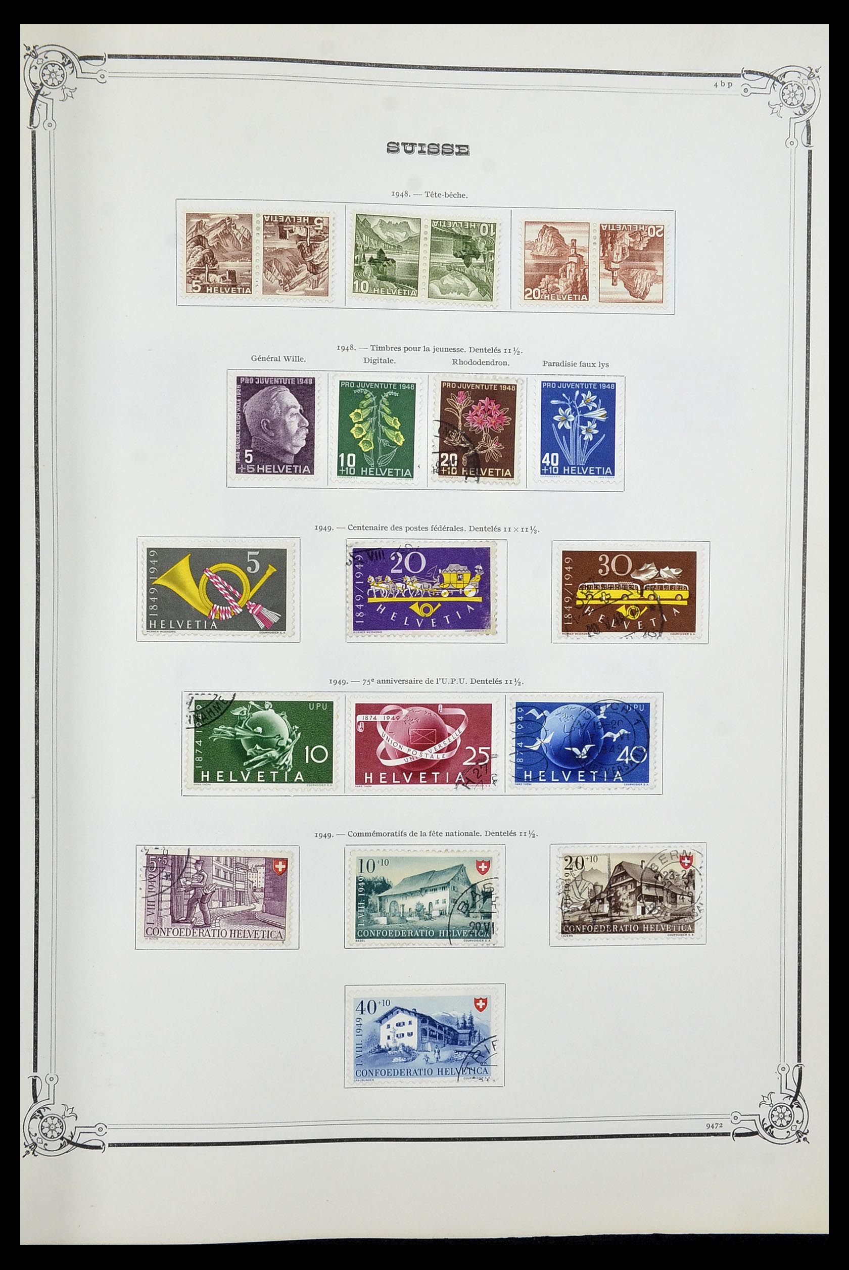 34176 021 - Postzegelverzameling 34176 Zwitserland 1850-1996.