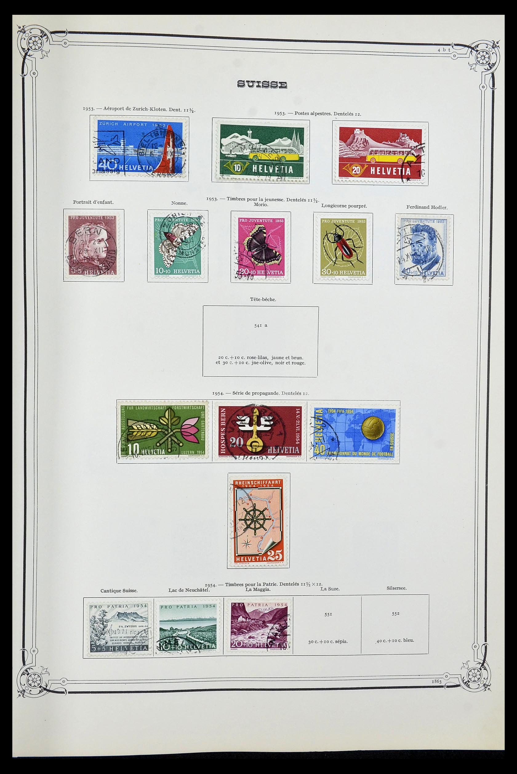 34176 025 - Postzegelverzameling 34176 Zwitserland 1850-1996.