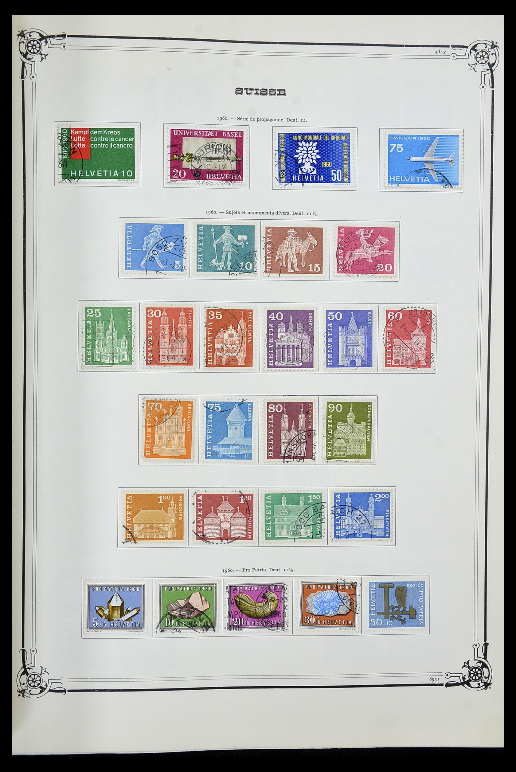 34176 032 - Postzegelverzameling 34176 Zwitserland 1850-1996.