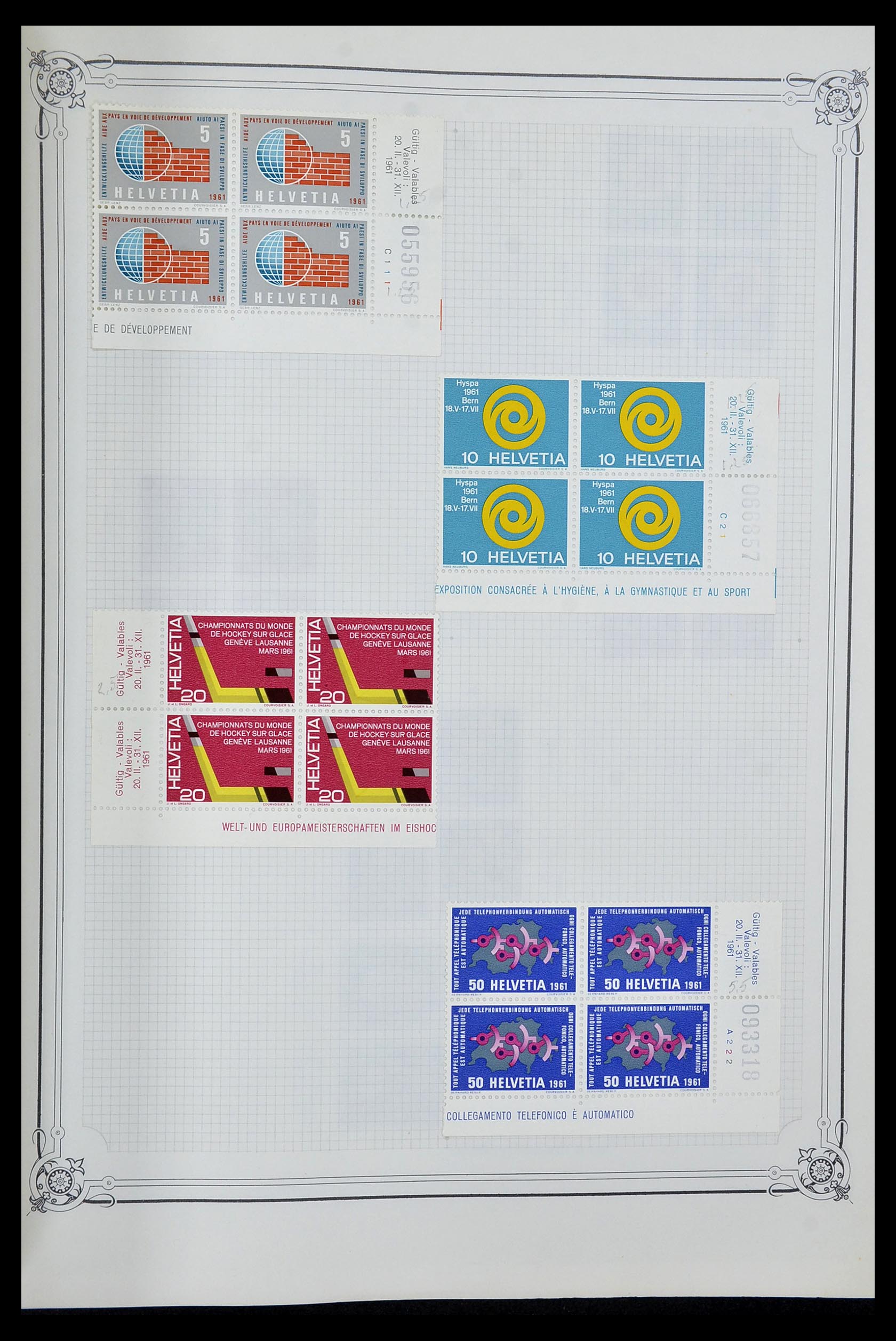 34176 035 - Postzegelverzameling 34176 Zwitserland 1850-1996.