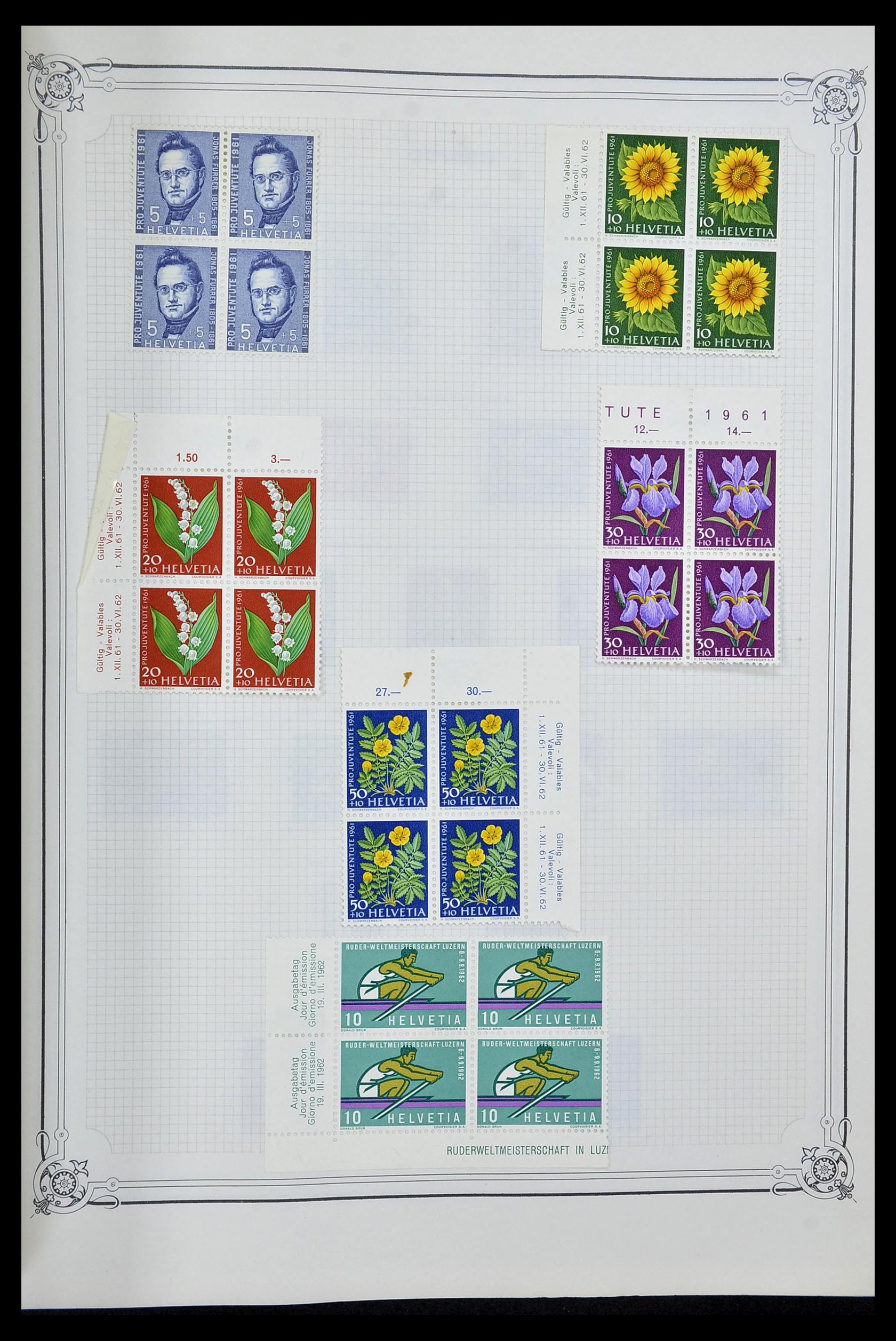 34176 036 - Postzegelverzameling 34176 Zwitserland 1850-1996.