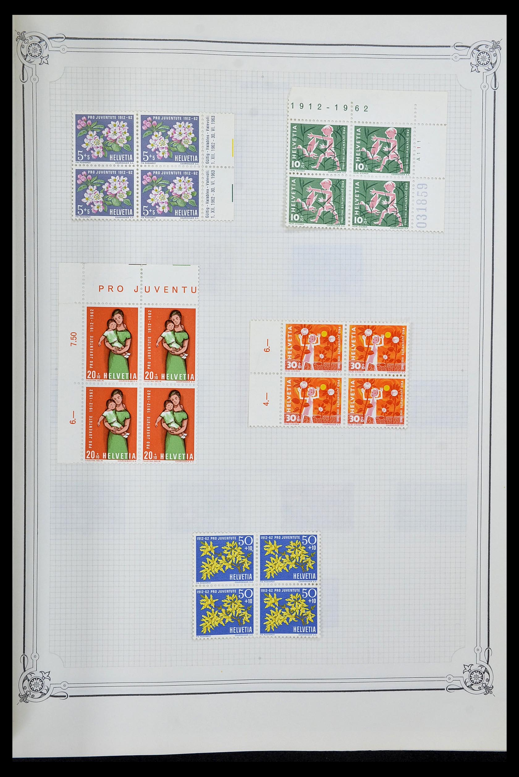 34176 039 - Postzegelverzameling 34176 Zwitserland 1850-1996.