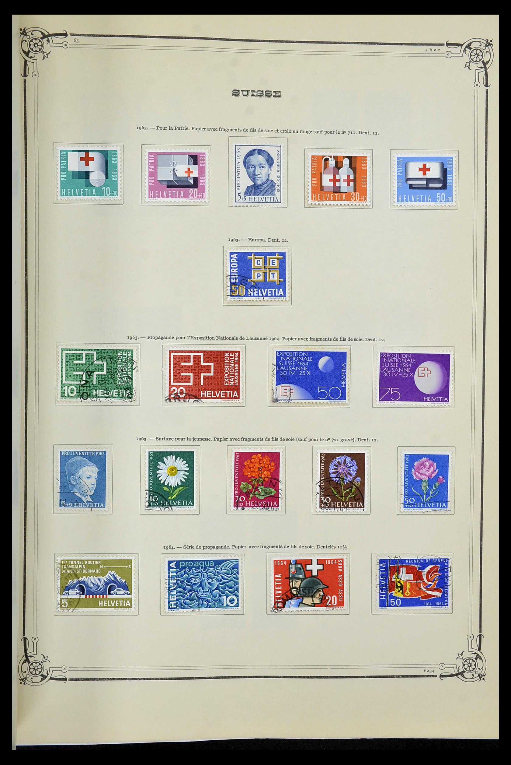 34176 043 - Postzegelverzameling 34176 Zwitserland 1850-1996.