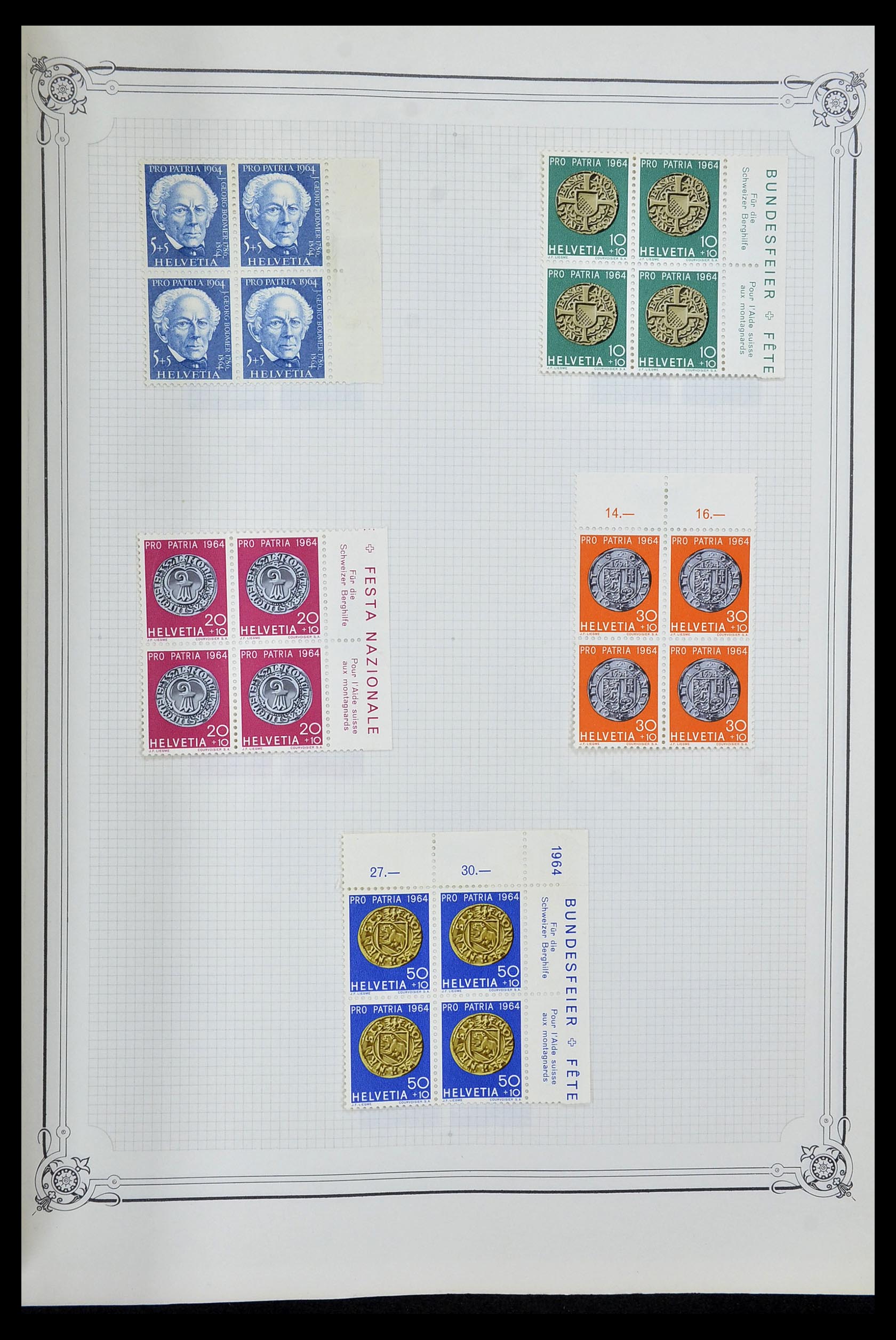 34176 044 - Postzegelverzameling 34176 Zwitserland 1850-1996.