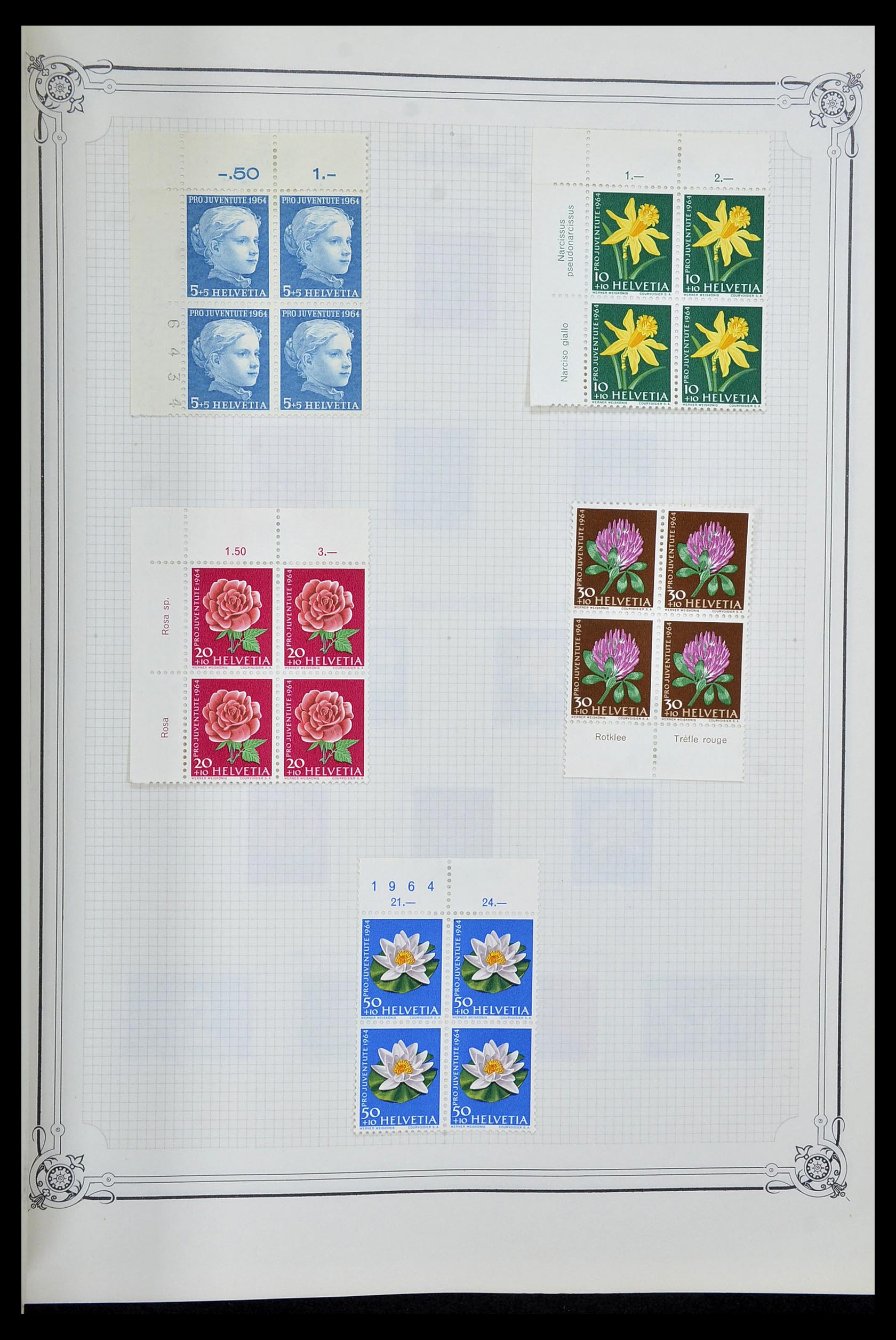 34176 045 - Postzegelverzameling 34176 Zwitserland 1850-1996.