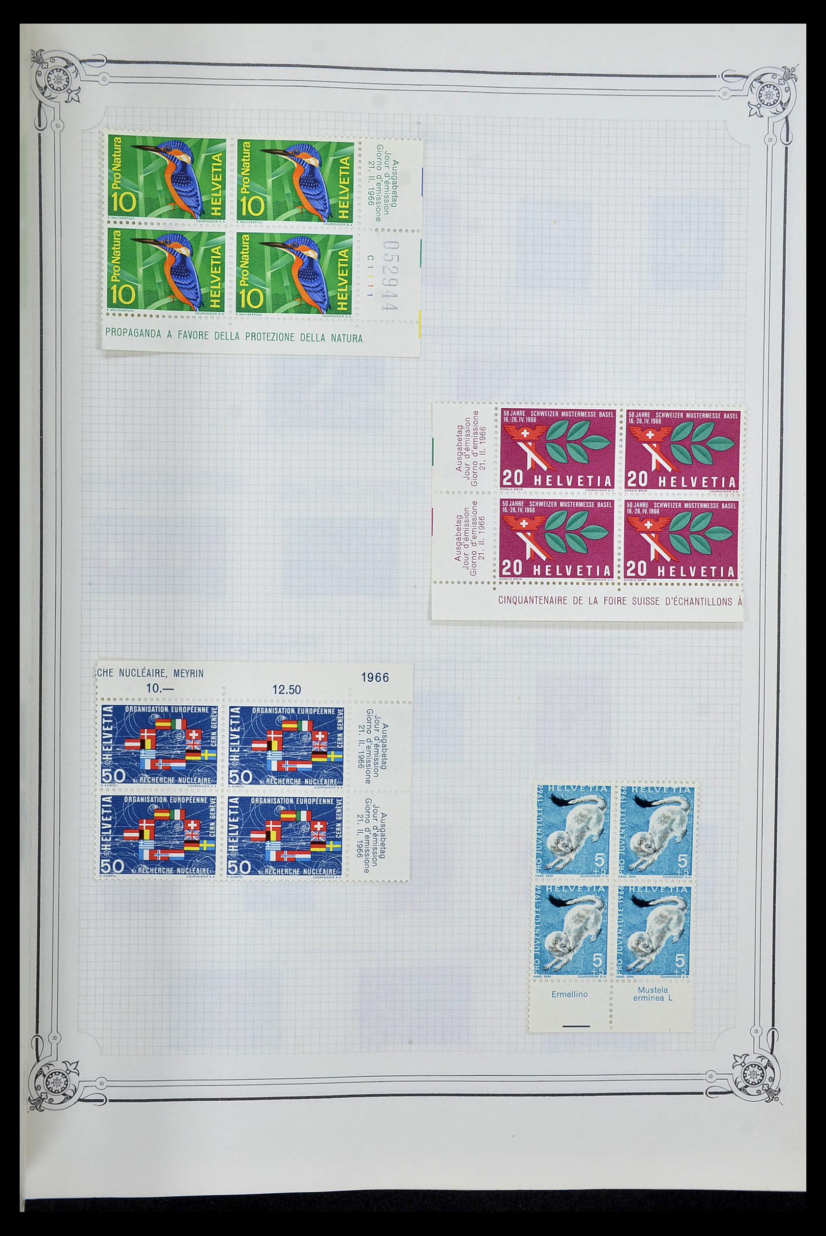 34176 050 - Postzegelverzameling 34176 Zwitserland 1850-1996.