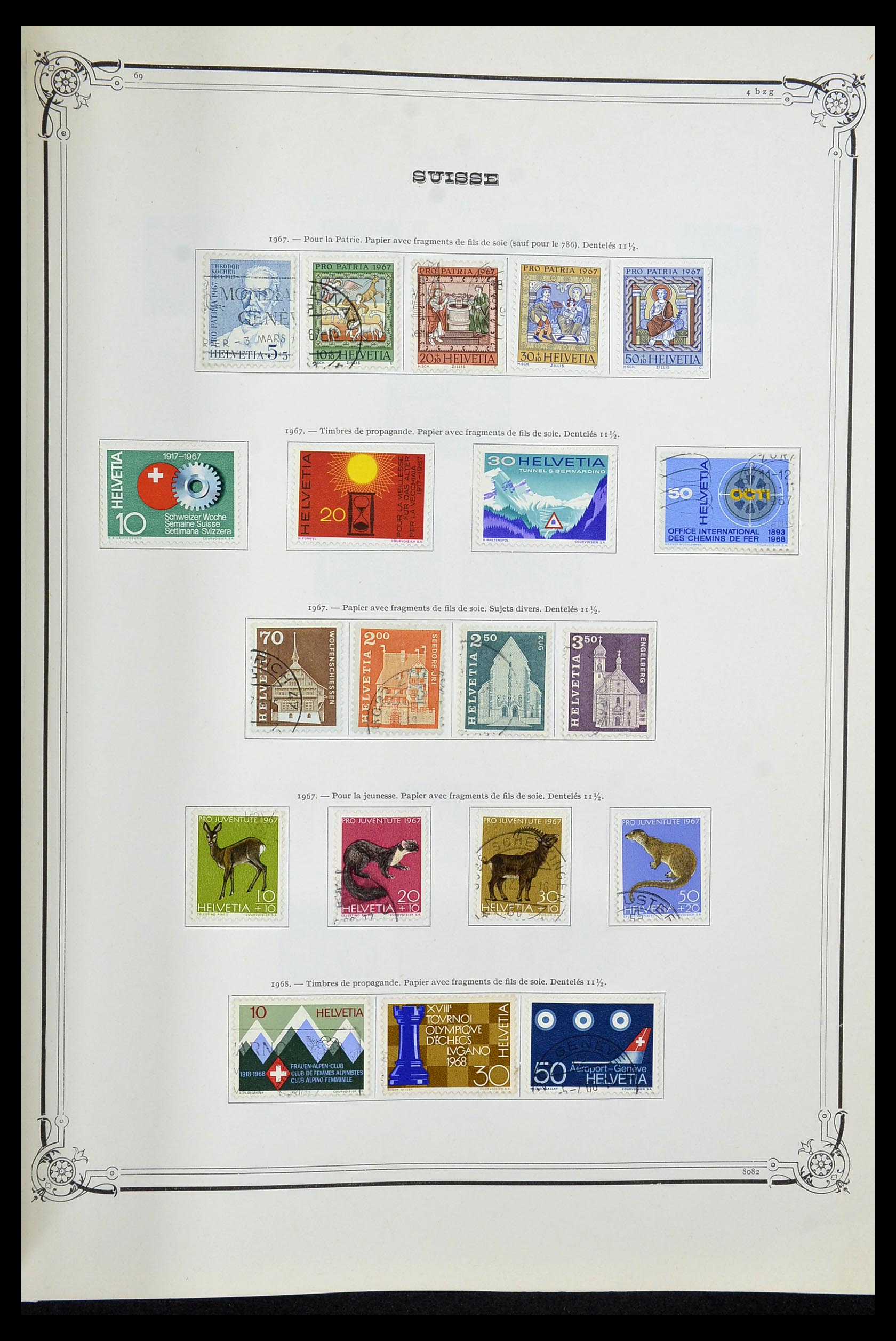 34176 053 - Postzegelverzameling 34176 Zwitserland 1850-1996.