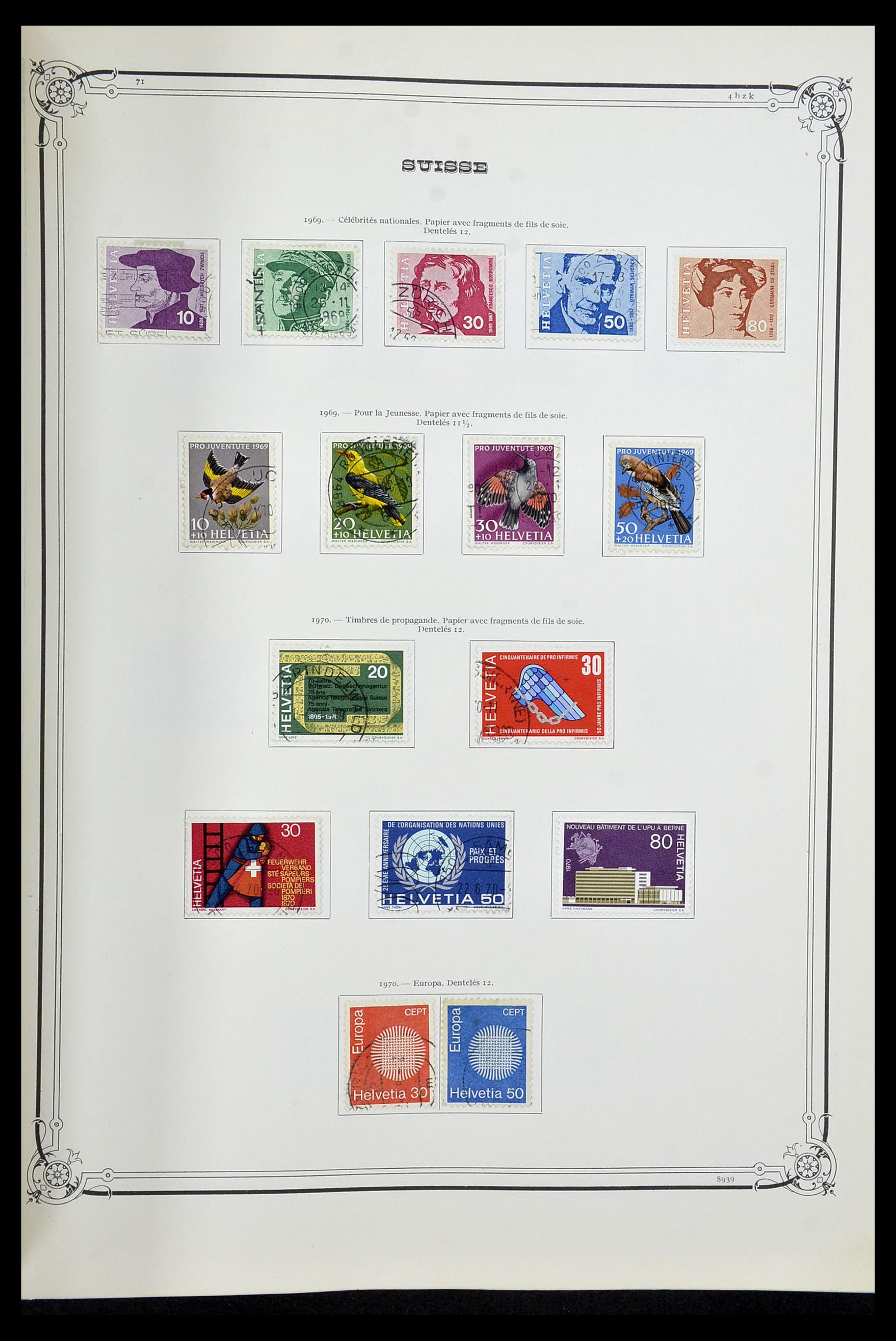 34176 056 - Stamp collection 34176 Switzerland 1850-1996.