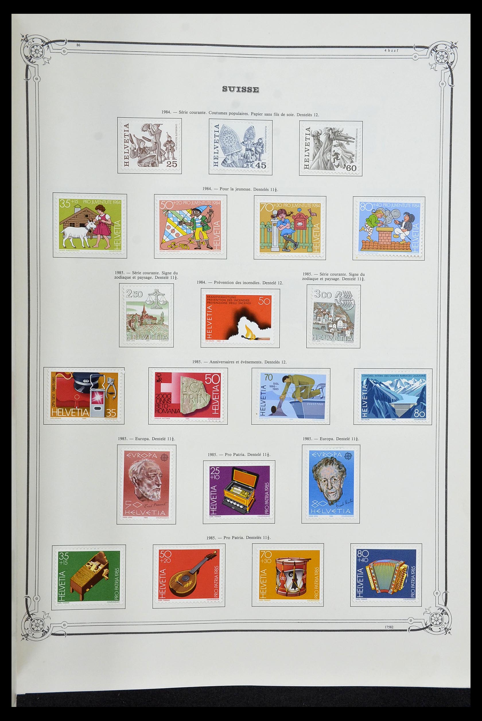 34176 082 - Stamp collection 34176 Switzerland 1850-1996.