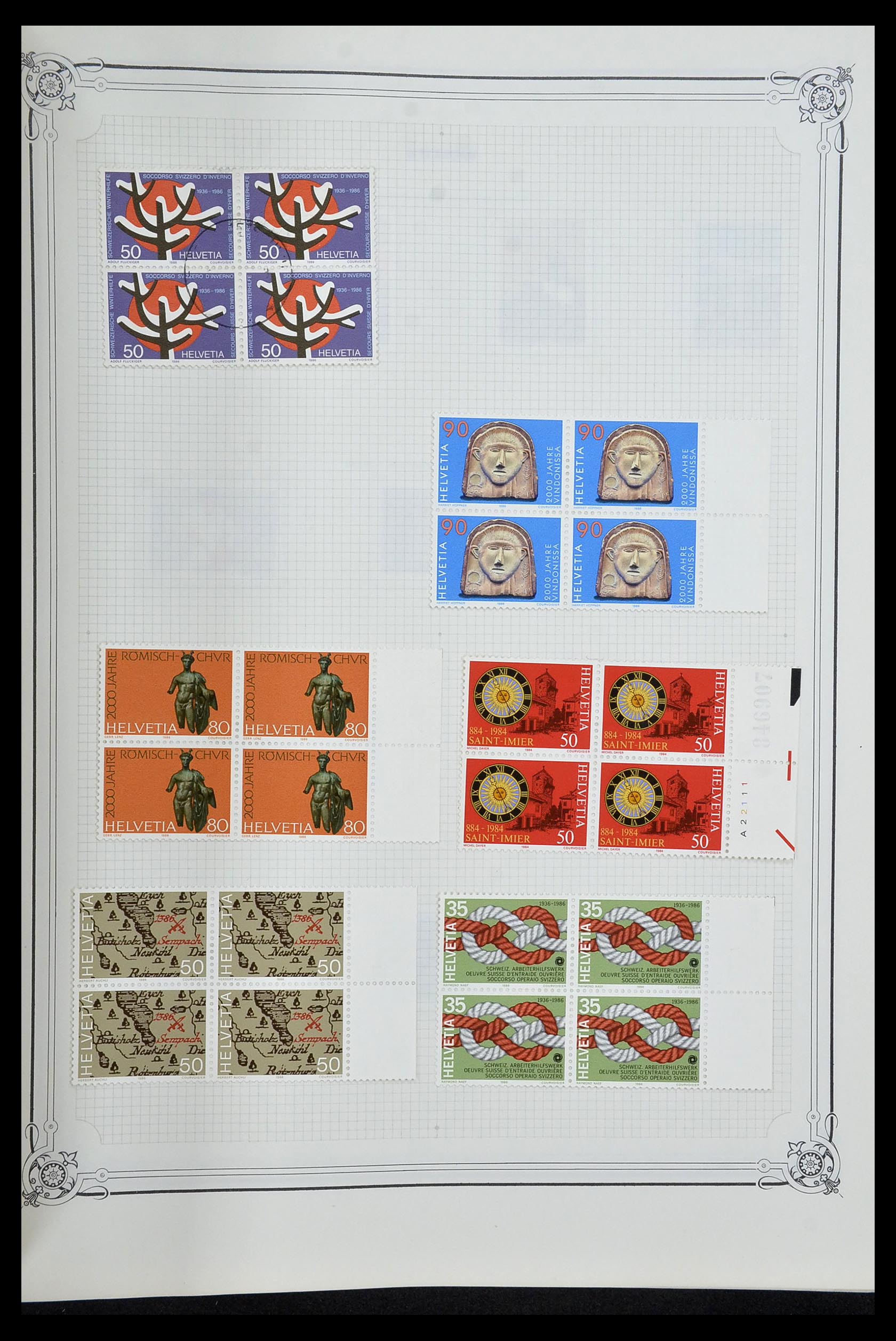 34176 086 - Stamp collection 34176 Switzerland 1850-1996.