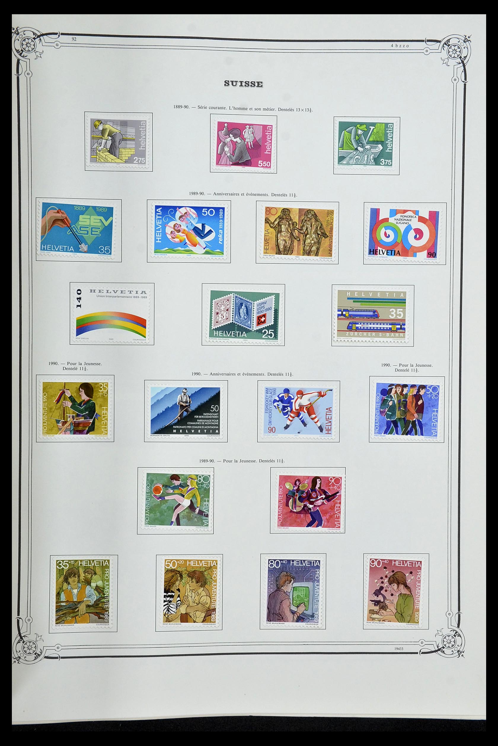 34176 091 - Stamp collection 34176 Switzerland 1850-1996.