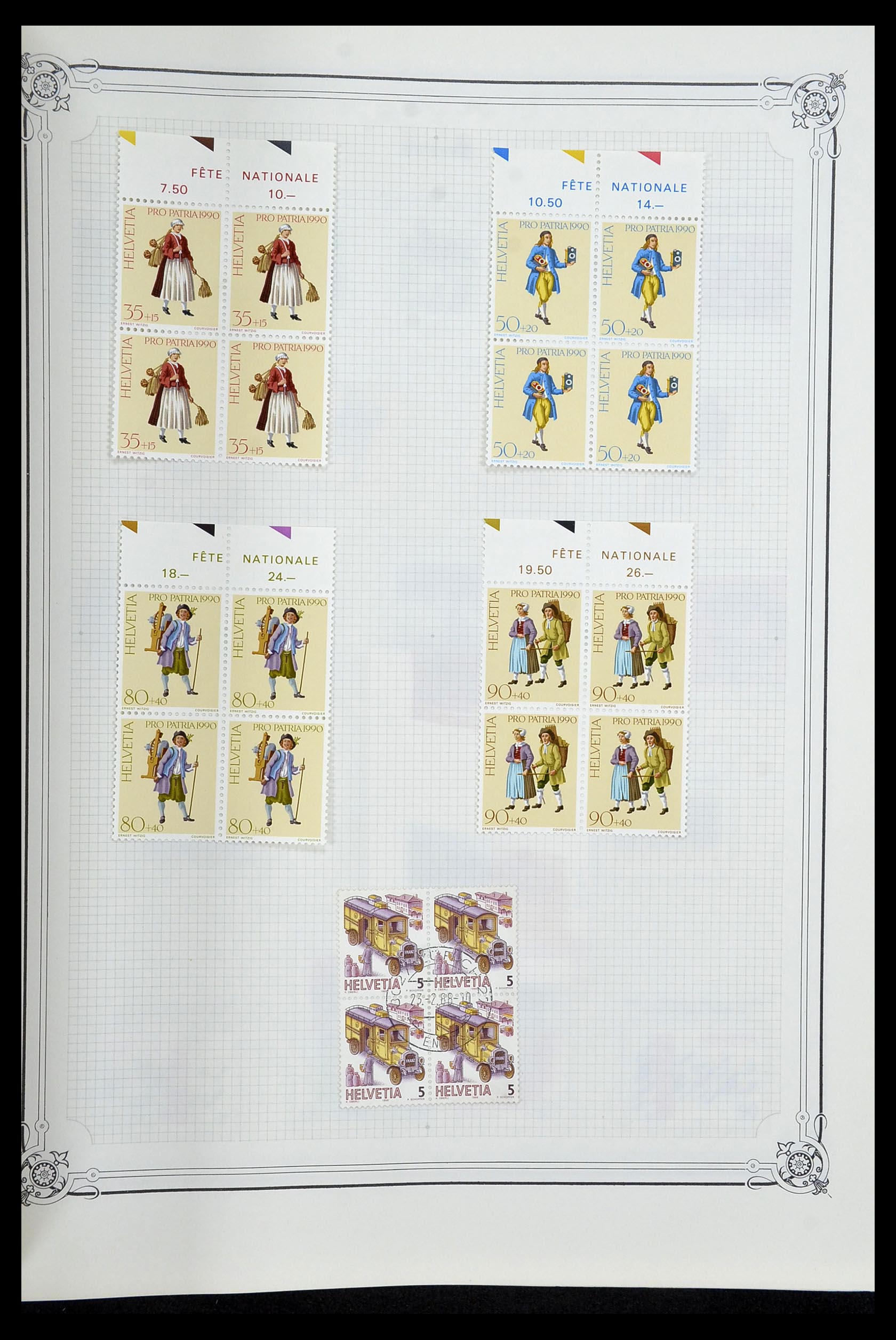 34176 094 - Stamp collection 34176 Switzerland 1850-1996.