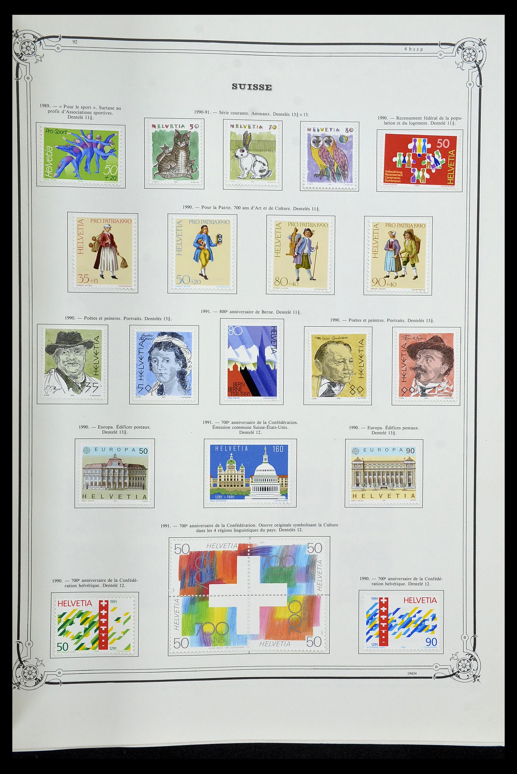 34176 095 - Stamp collection 34176 Switzerland 1850-1996.