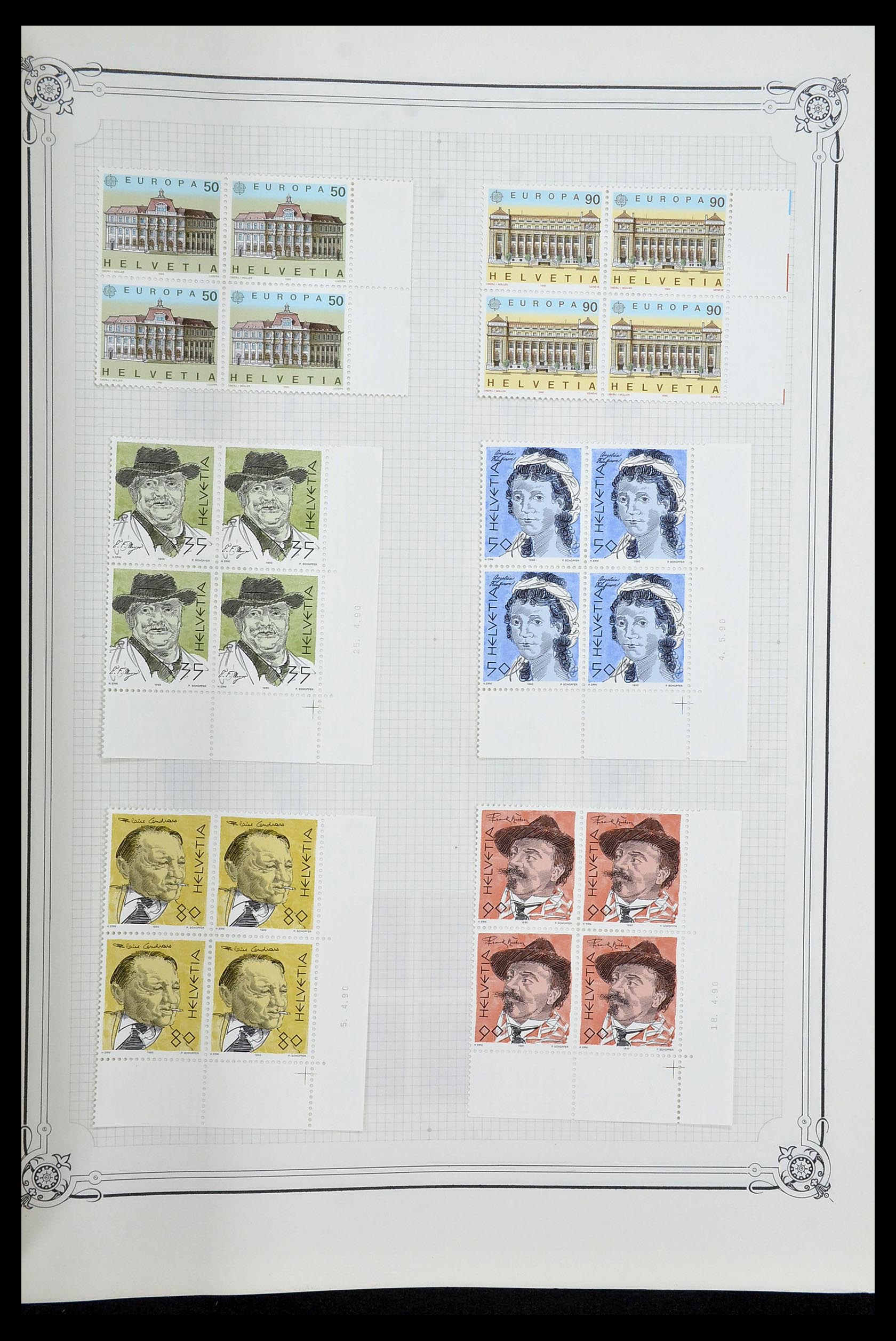 34176 096 - Stamp collection 34176 Switzerland 1850-1996.