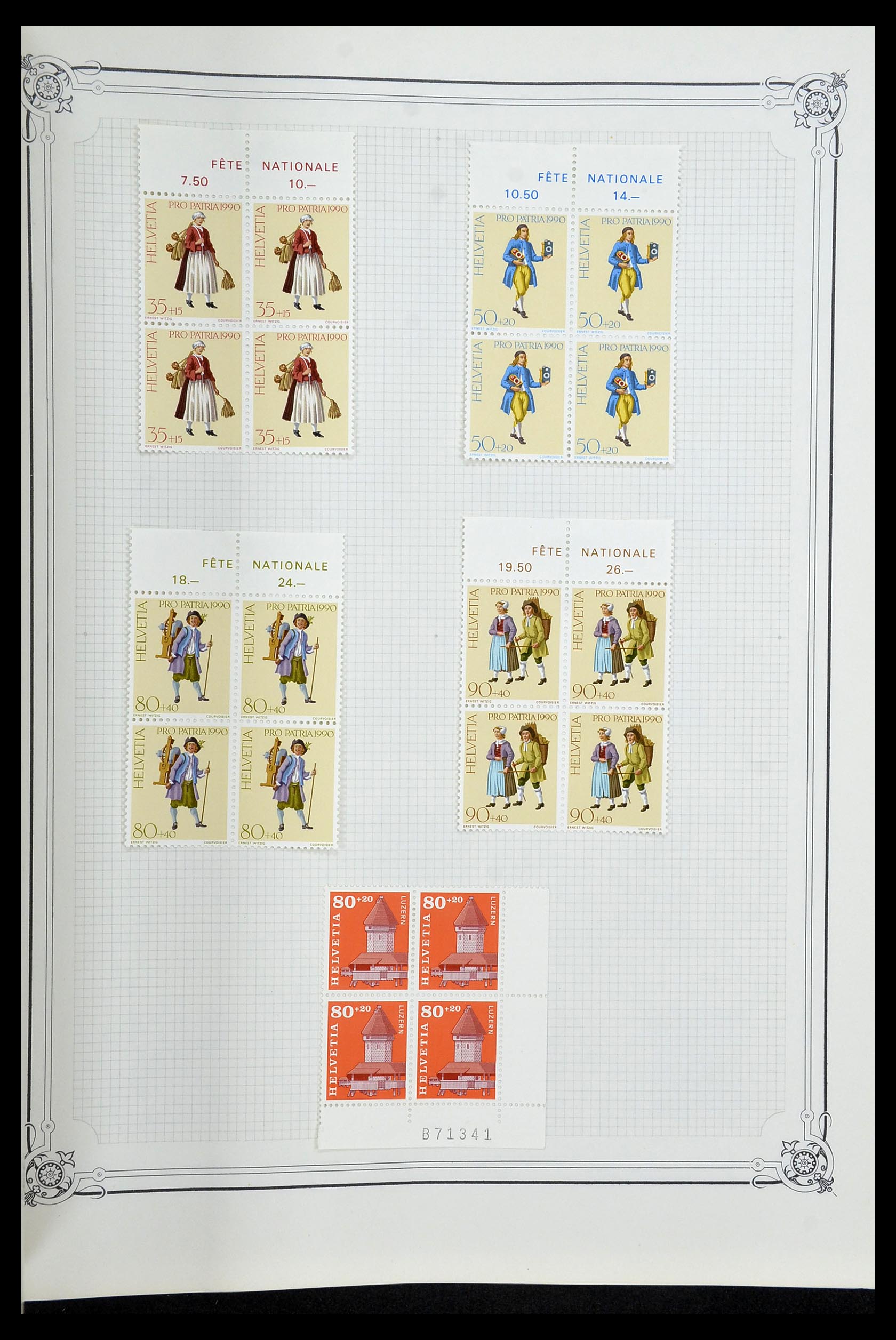 34176 097 - Stamp collection 34176 Switzerland 1850-1996.