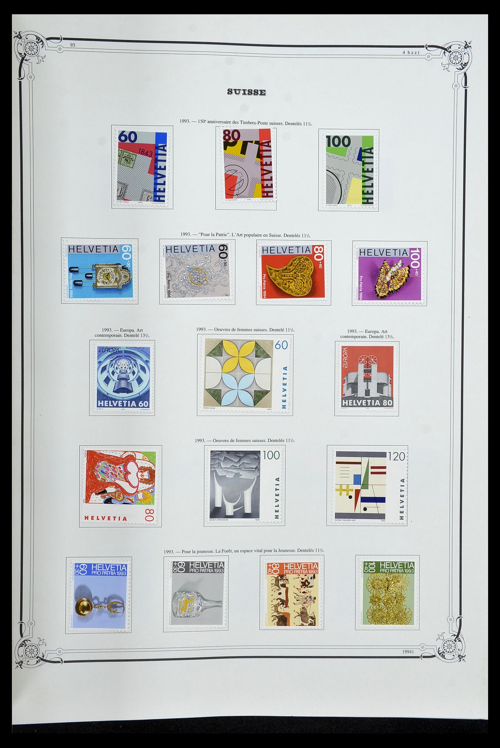 34176 098 - Stamp collection 34176 Switzerland 1850-1996.