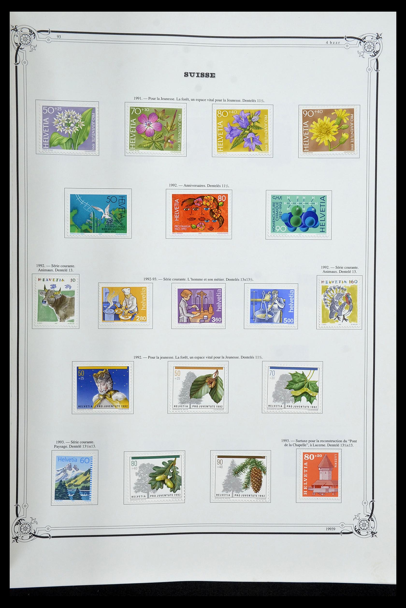 34176 100 - Stamp collection 34176 Switzerland 1850-1996.