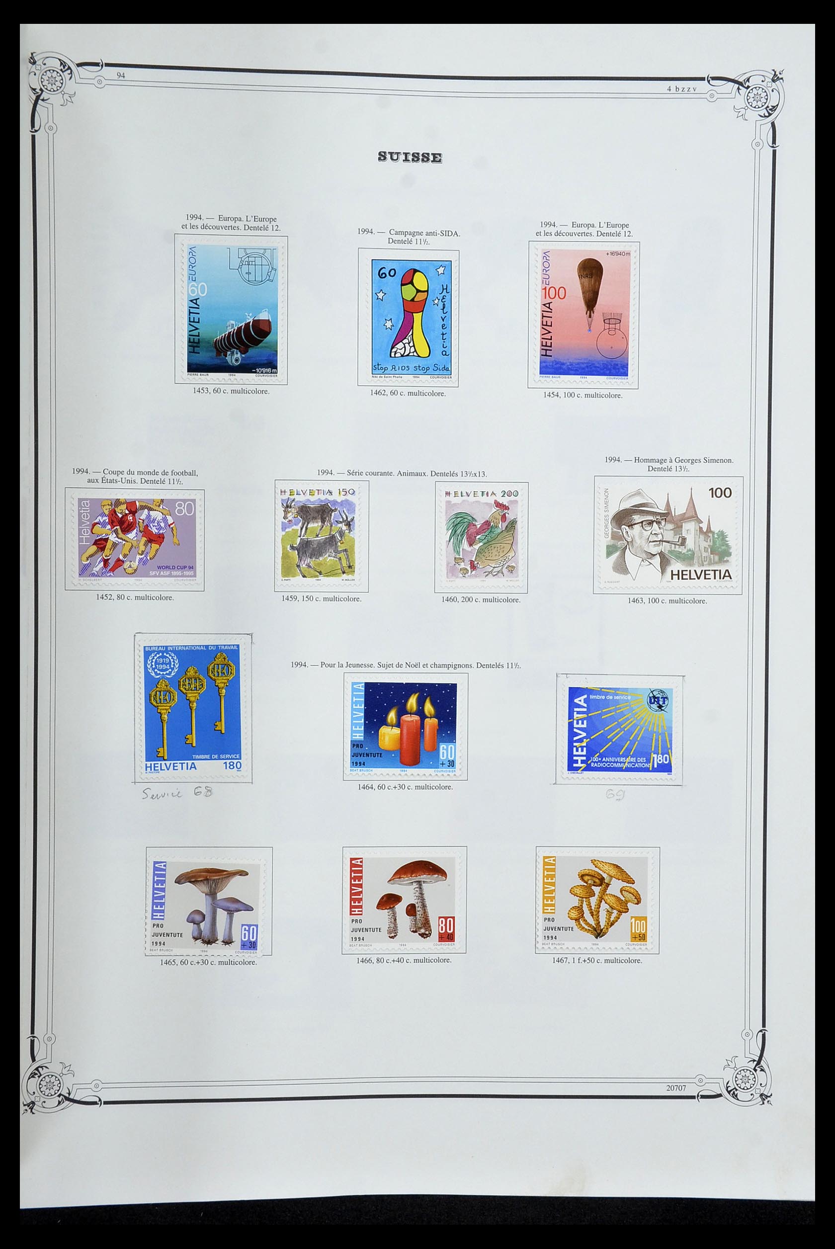 34176 103 - Stamp collection 34176 Switzerland 1850-1996.