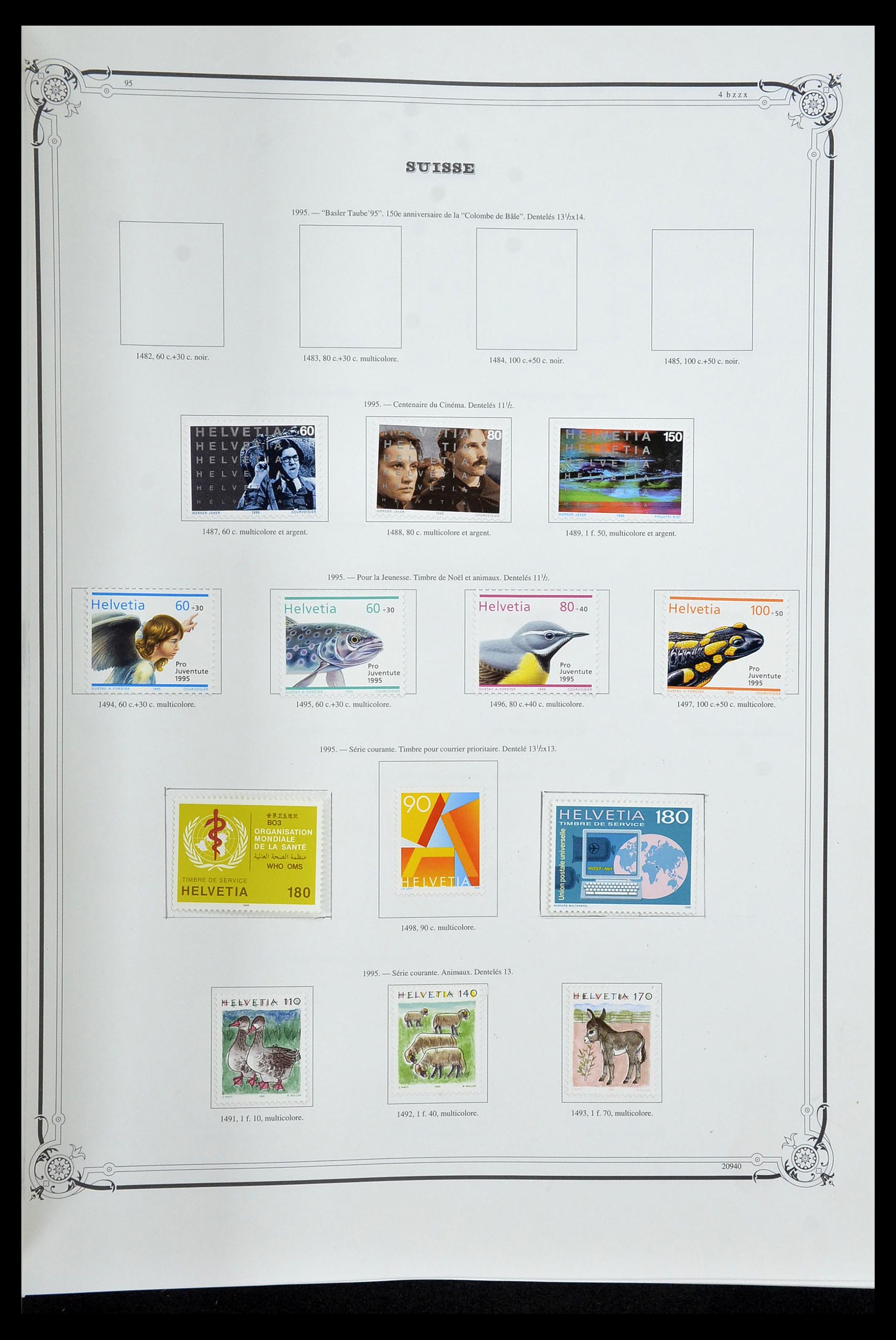 34176 105 - Stamp collection 34176 Switzerland 1850-1996.