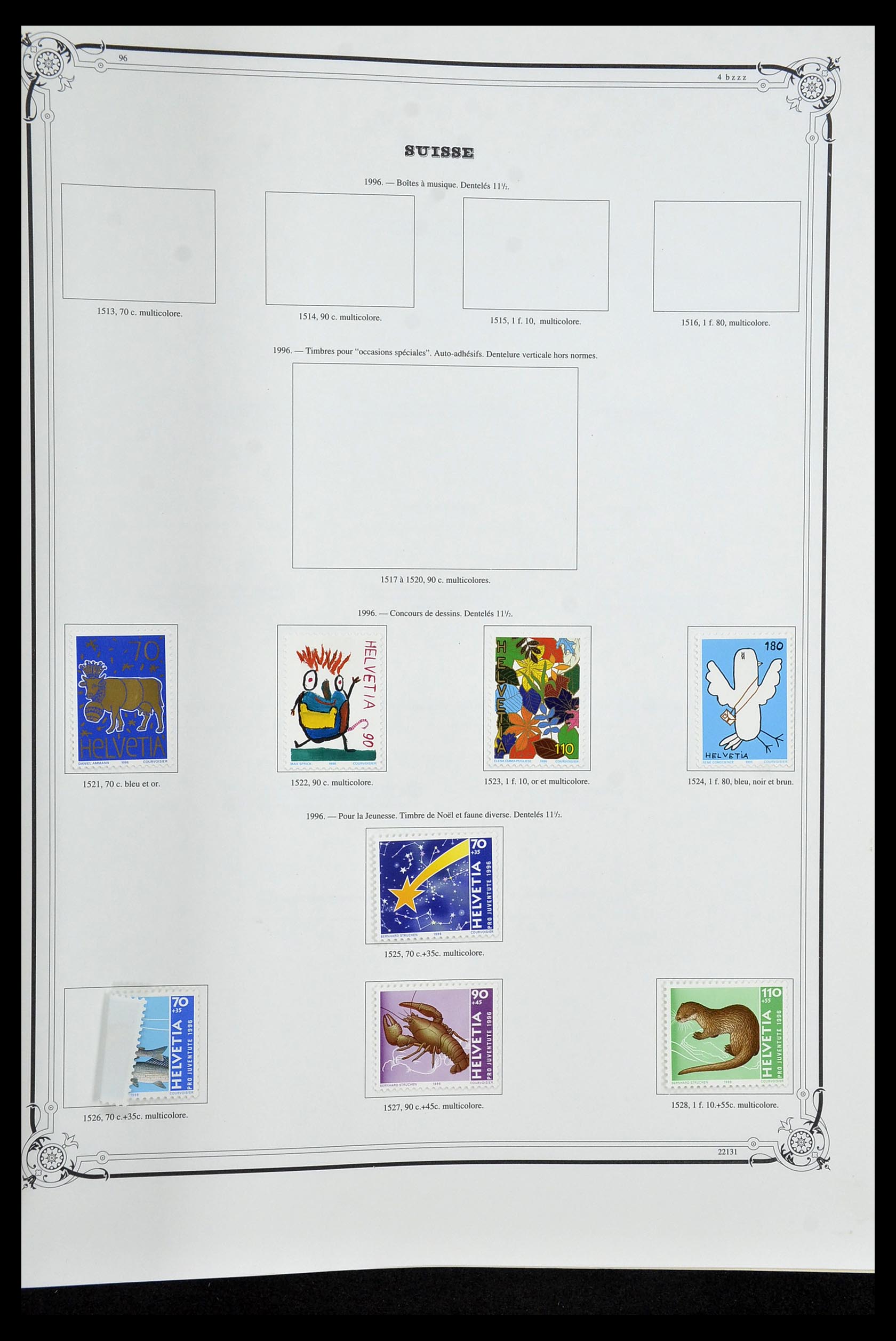 34176 107 - Stamp collection 34176 Switzerland 1850-1996.