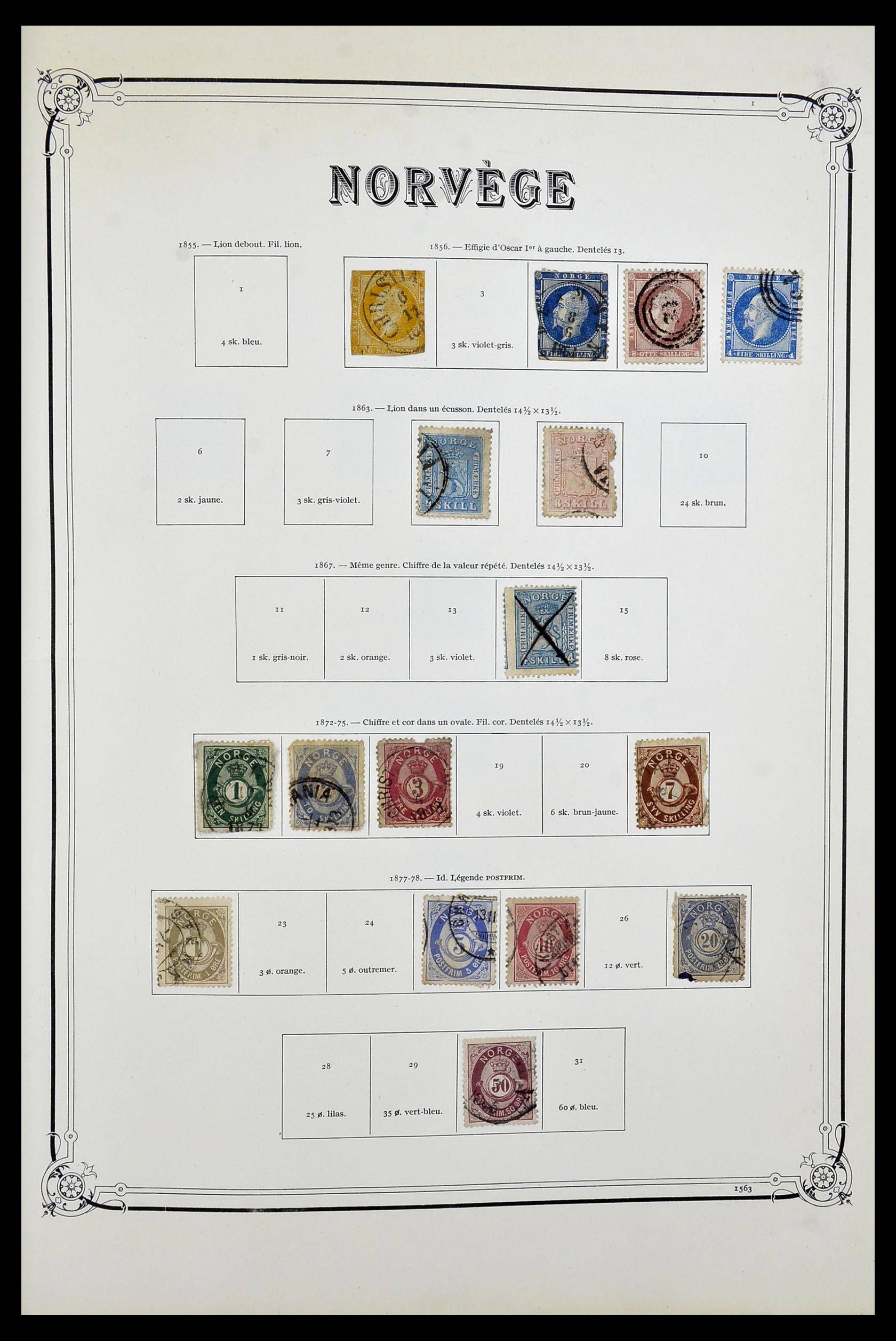 34177 001 - Postzegelverzameling 34177 Noorwegen 1856-1999.