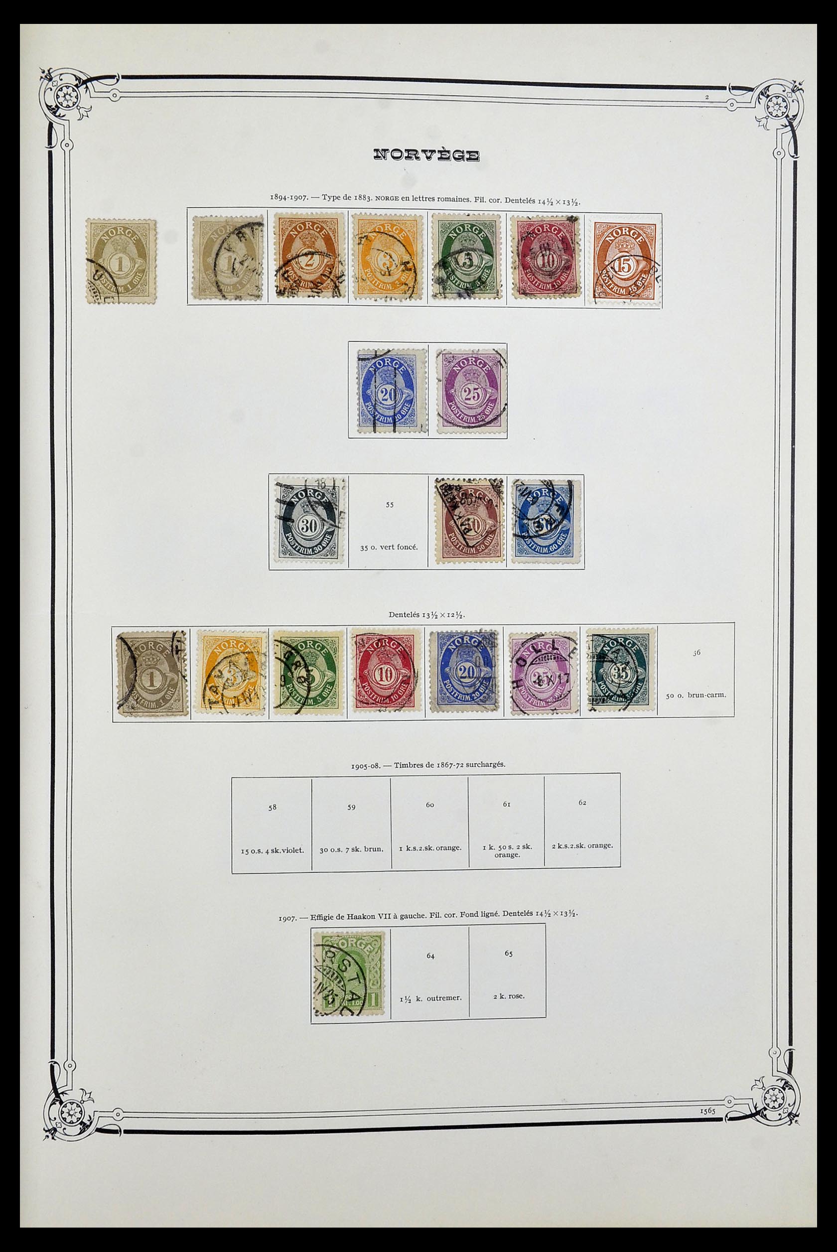 34177 003 - Postzegelverzameling 34177 Noorwegen 1856-1999.