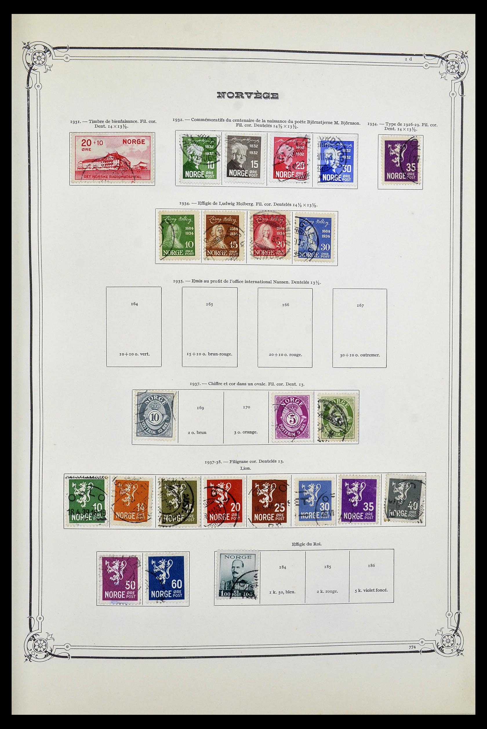 34177 007 - Postzegelverzameling 34177 Noorwegen 1856-1999.