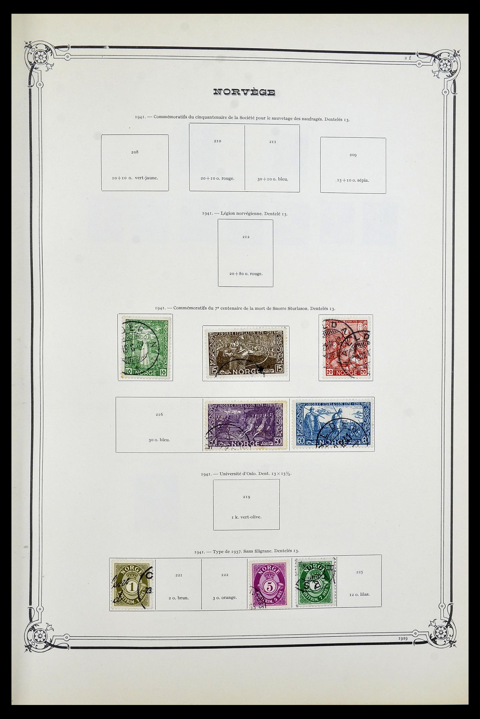 34177 009 - Postzegelverzameling 34177 Noorwegen 1856-1999.