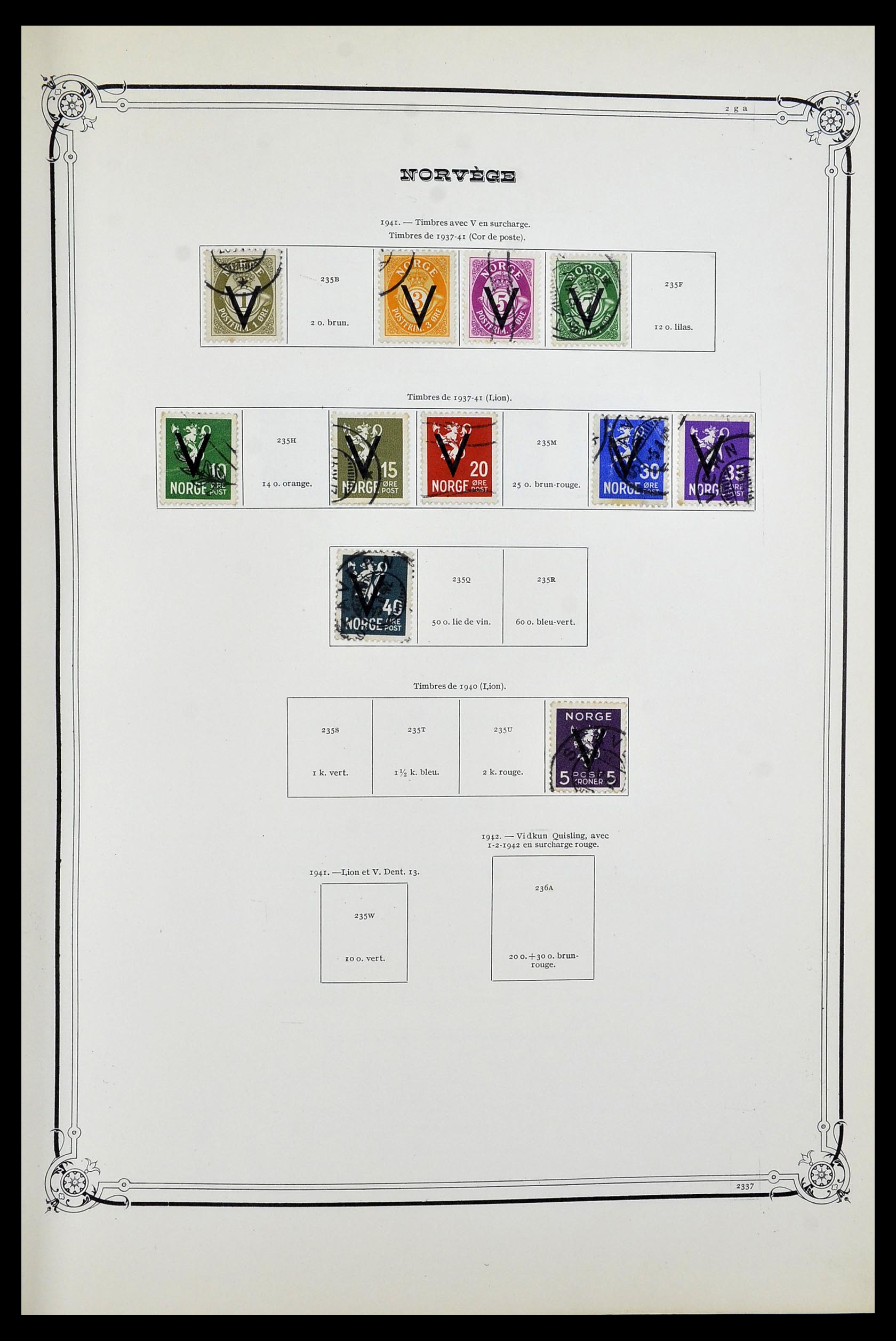34177 011 - Postzegelverzameling 34177 Noorwegen 1856-1999.