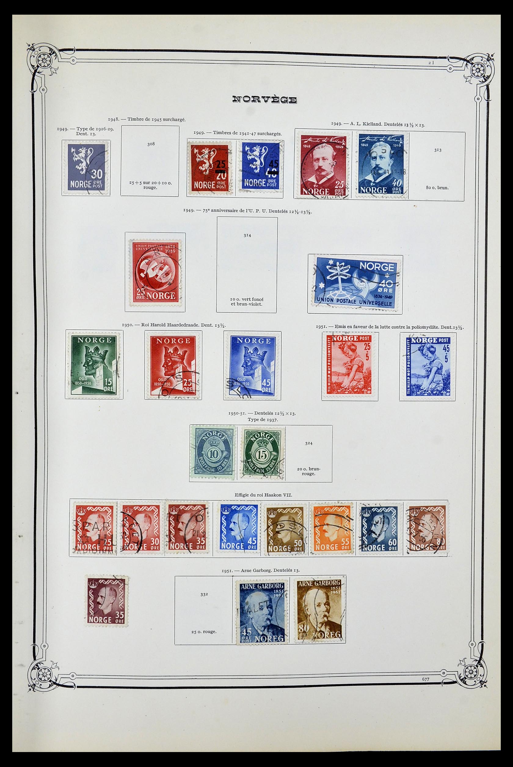 34177 015 - Stamp collection 34177 Norway 1856-1999.