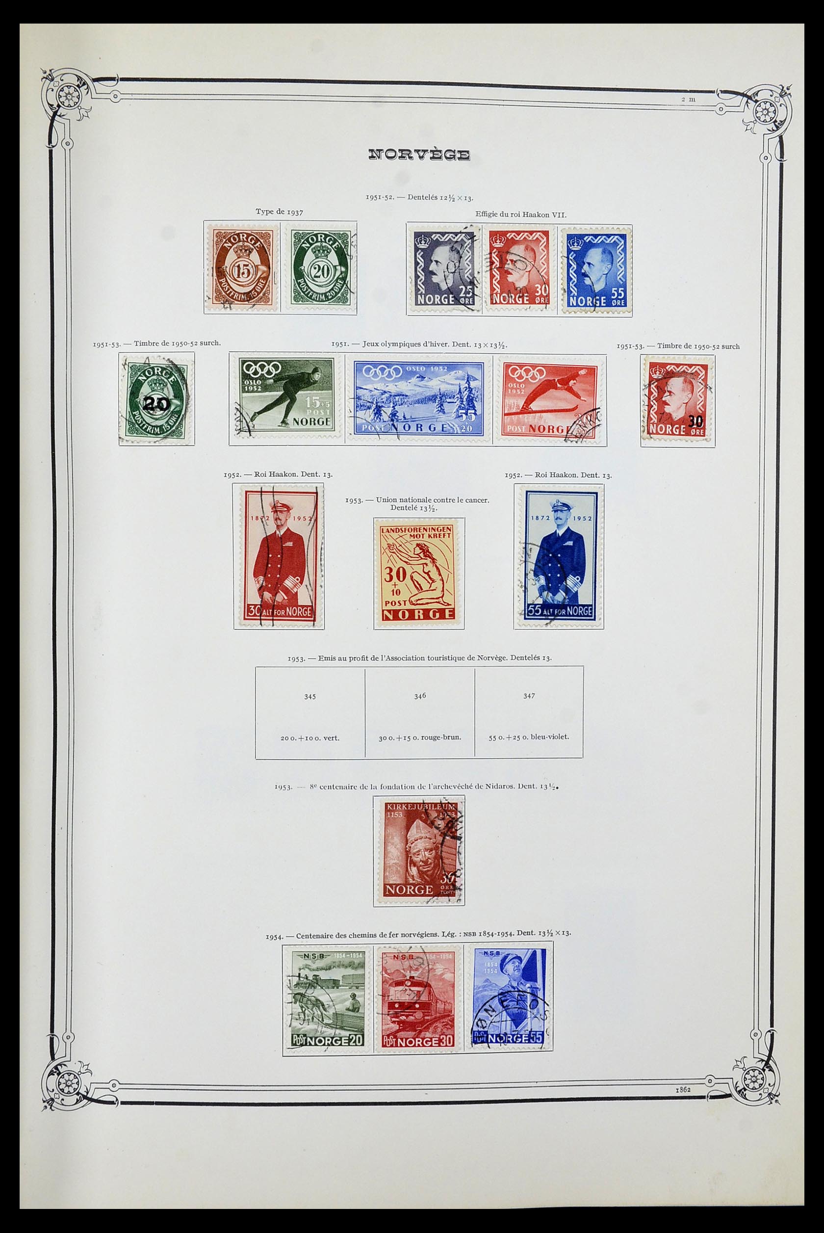 34177 016 - Postzegelverzameling 34177 Noorwegen 1856-1999.