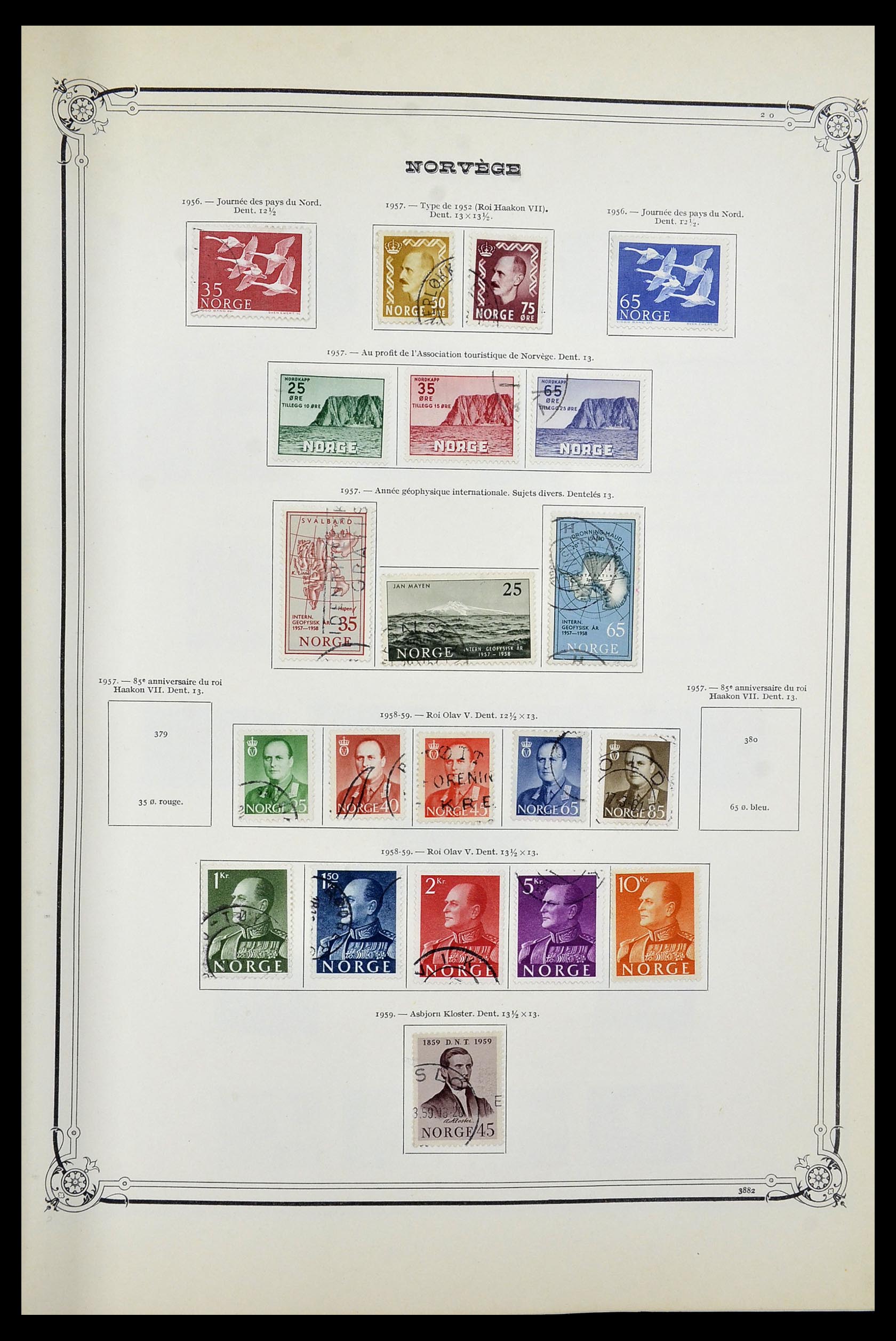 34177 018 - Postzegelverzameling 34177 Noorwegen 1856-1999.