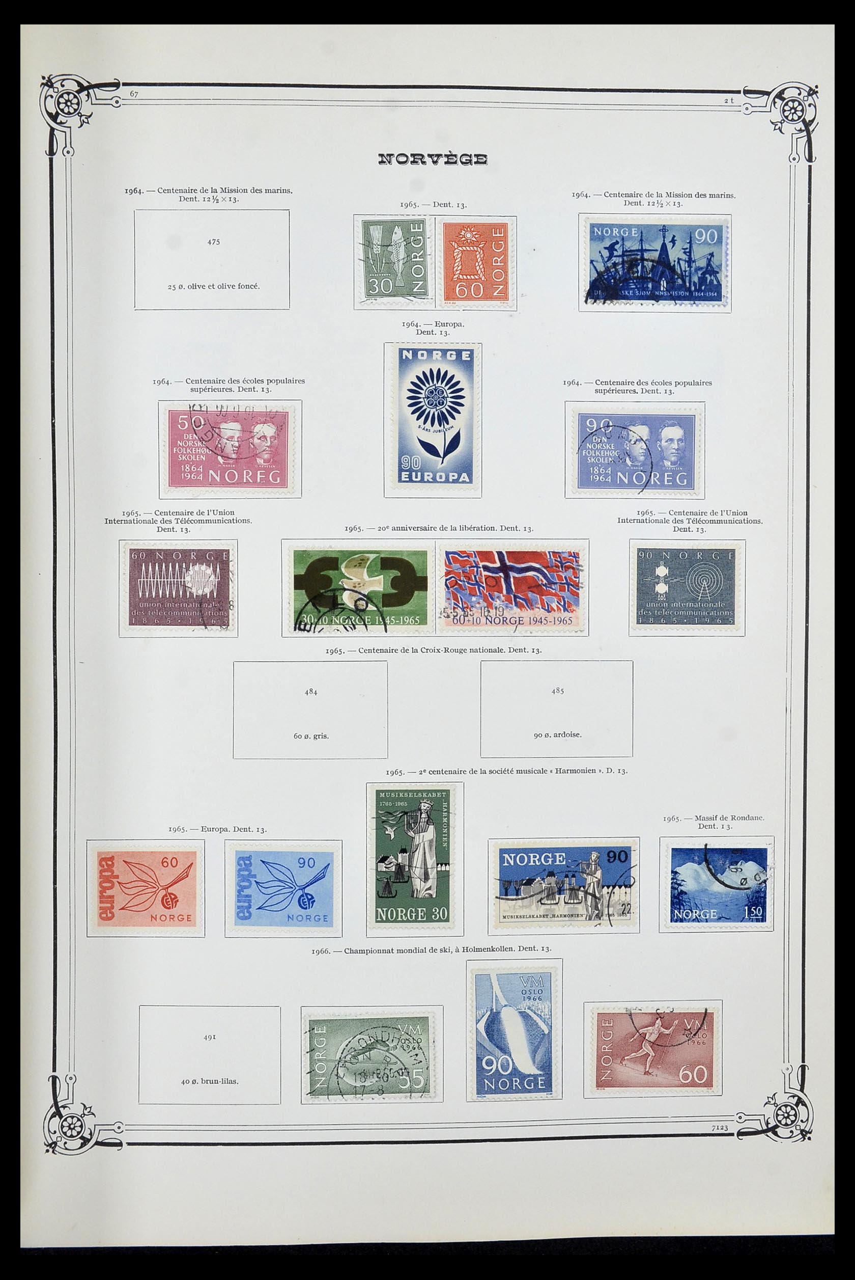 34177 023 - Postzegelverzameling 34177 Noorwegen 1856-1999.