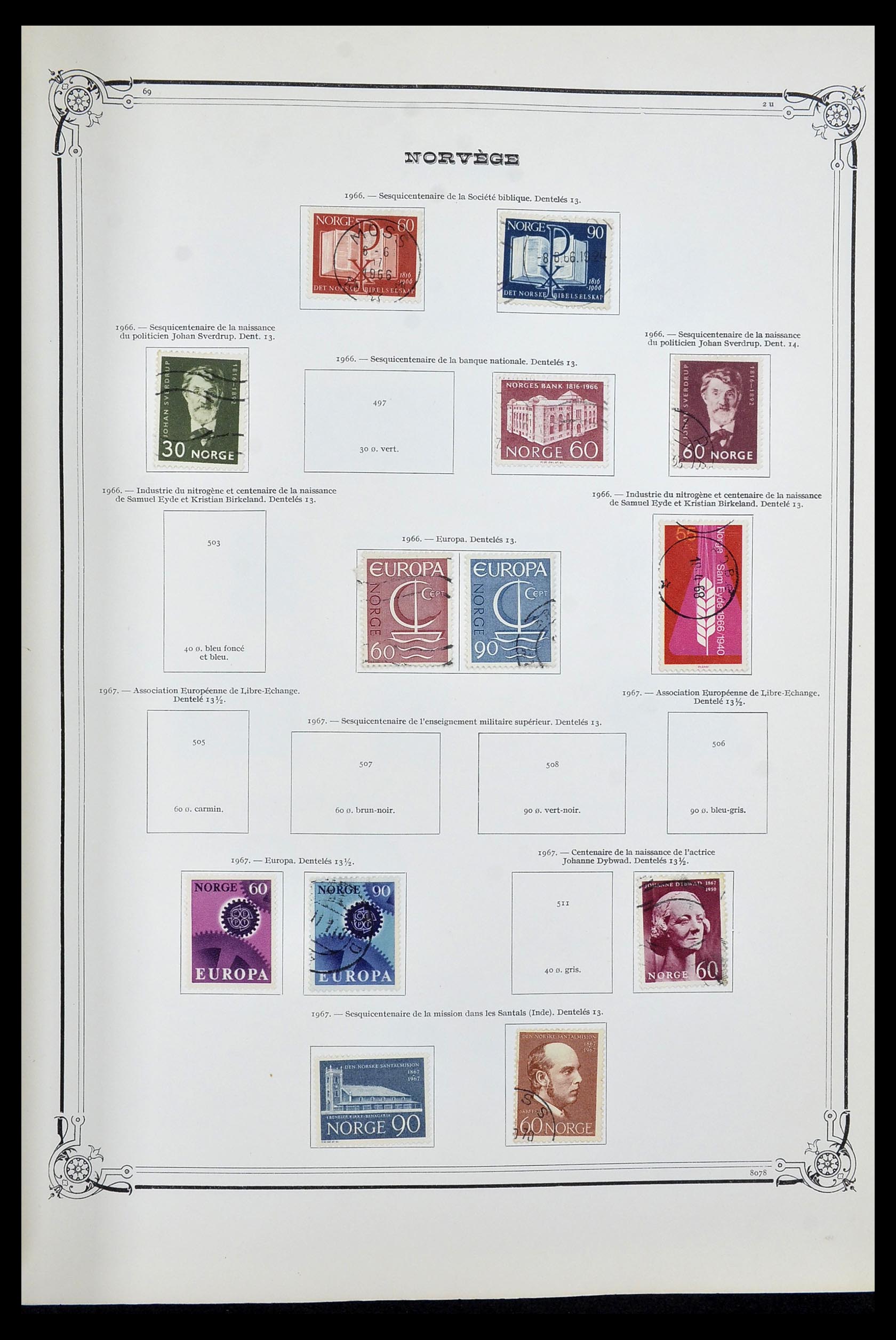 34177 024 - Postzegelverzameling 34177 Noorwegen 1856-1999.