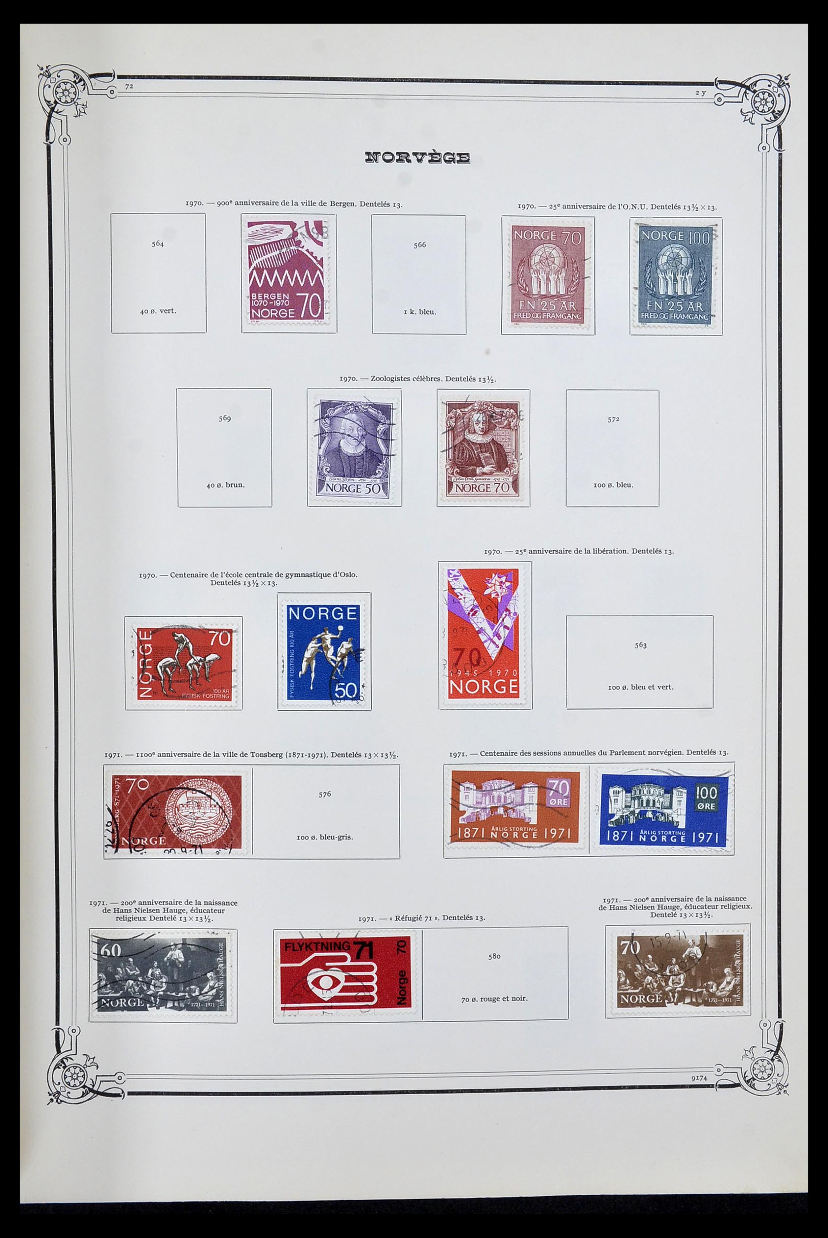 34177 028 - Postzegelverzameling 34177 Noorwegen 1856-1999.