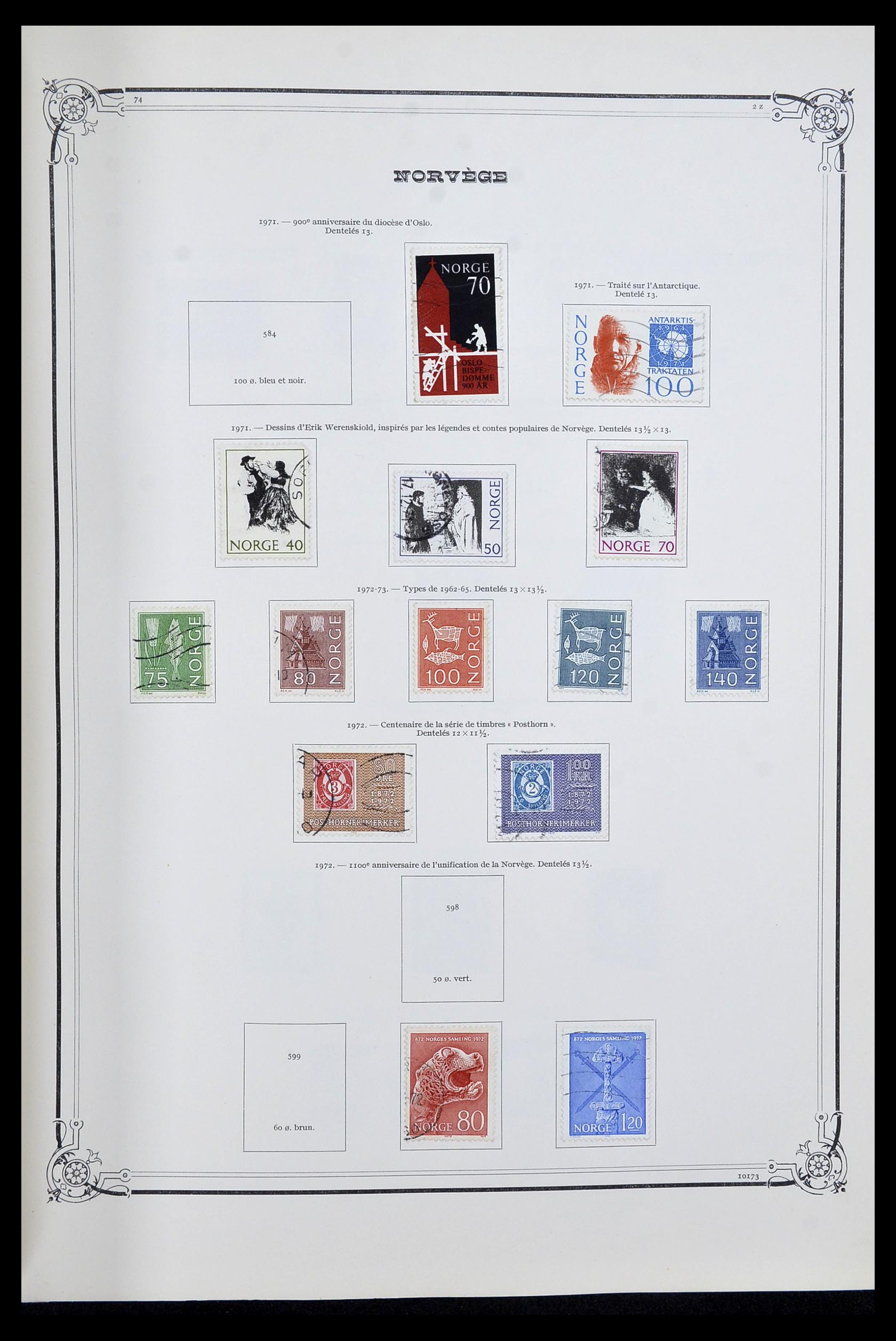 34177 029 - Postzegelverzameling 34177 Noorwegen 1856-1999.