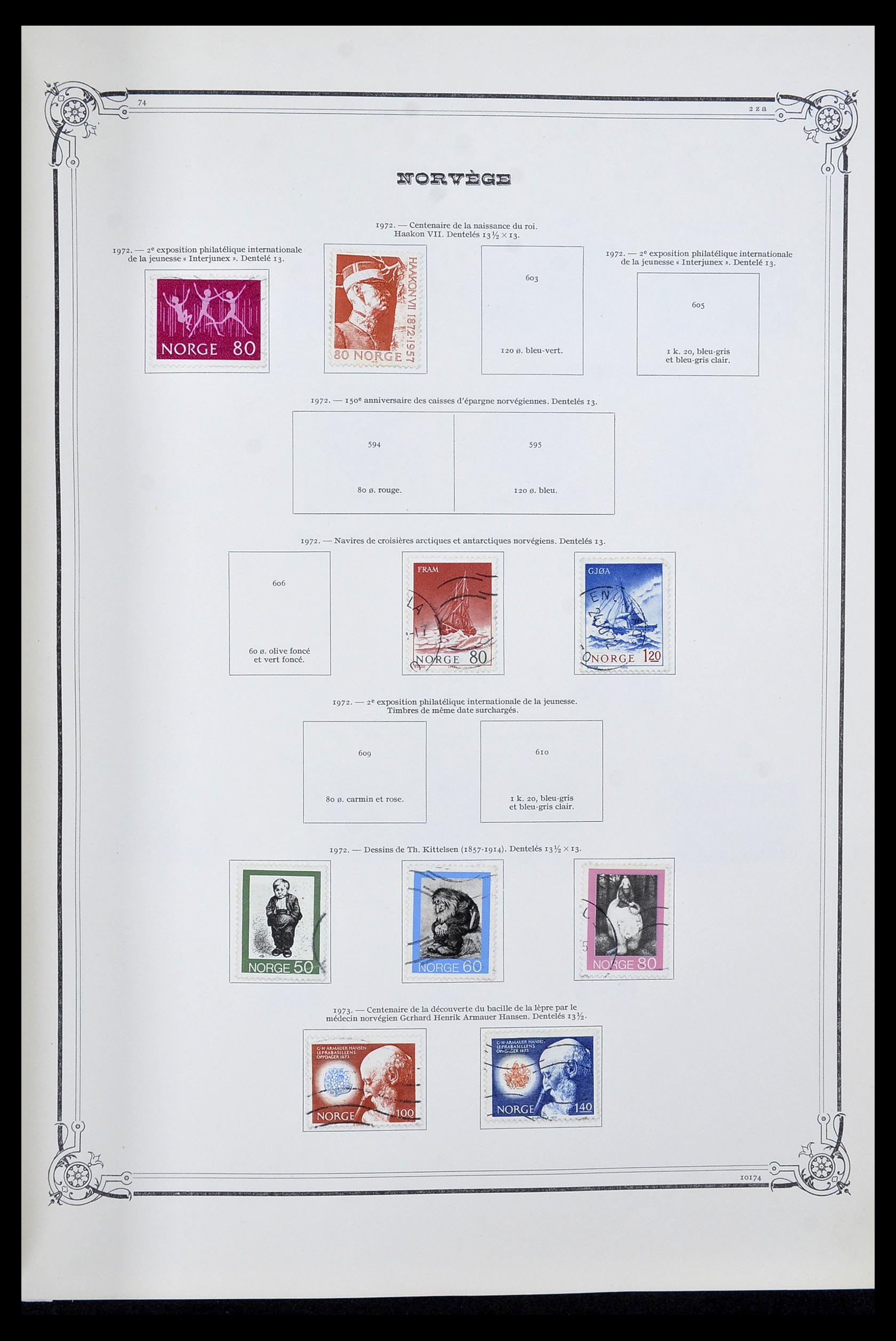 34177 030 - Postzegelverzameling 34177 Noorwegen 1856-1999.