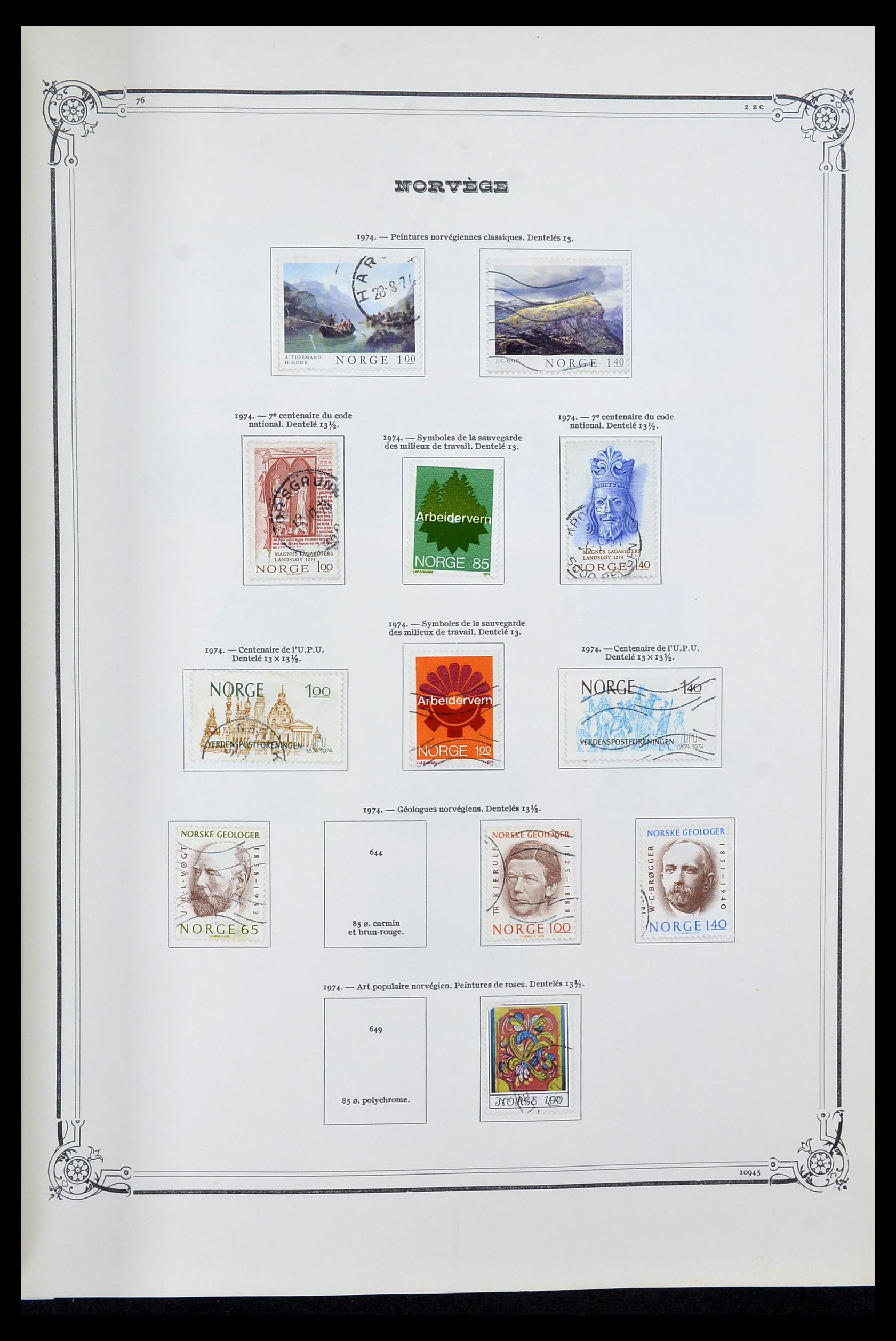 34177 032 - Postzegelverzameling 34177 Noorwegen 1856-1999.