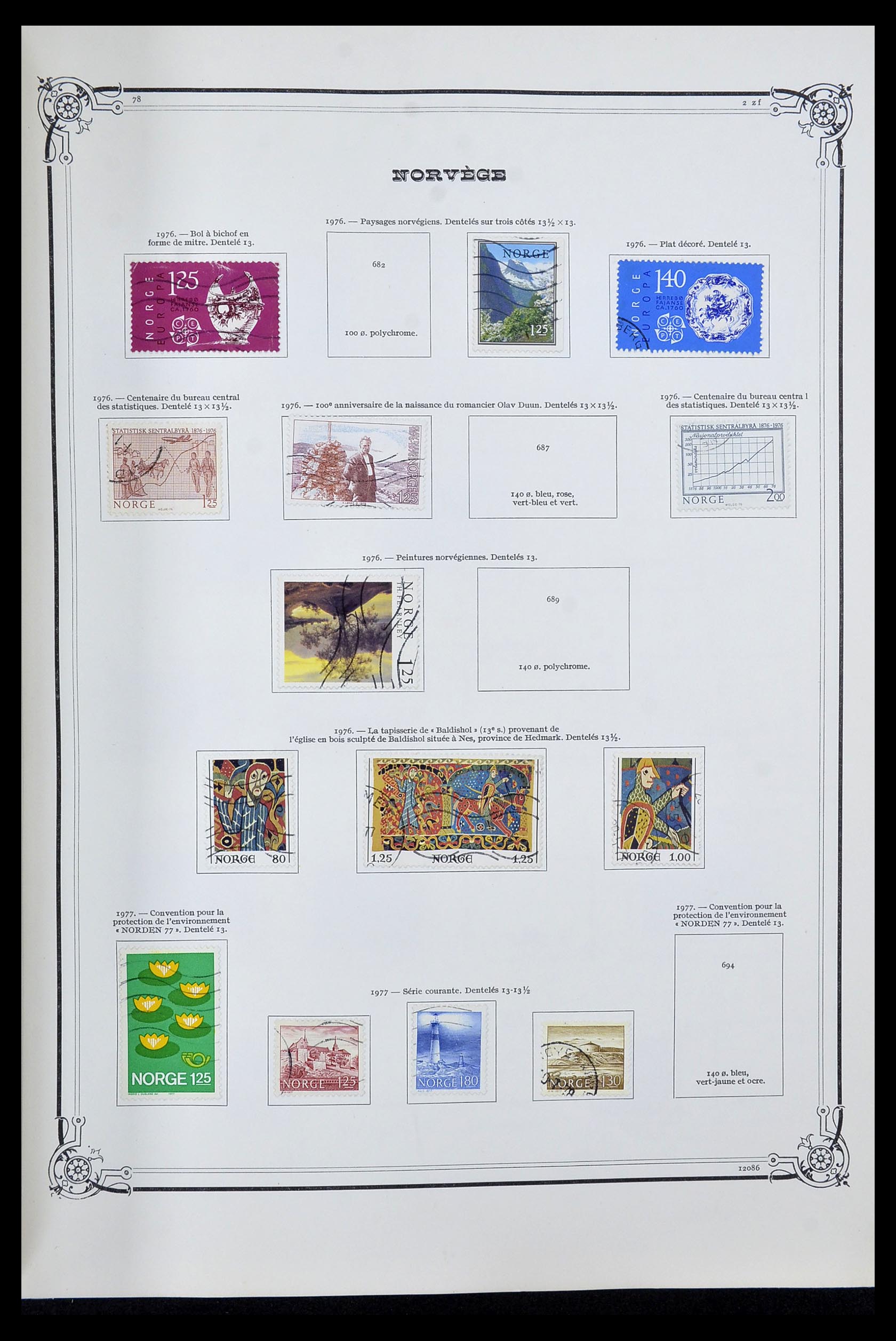 34177 035 - Postzegelverzameling 34177 Noorwegen 1856-1999.