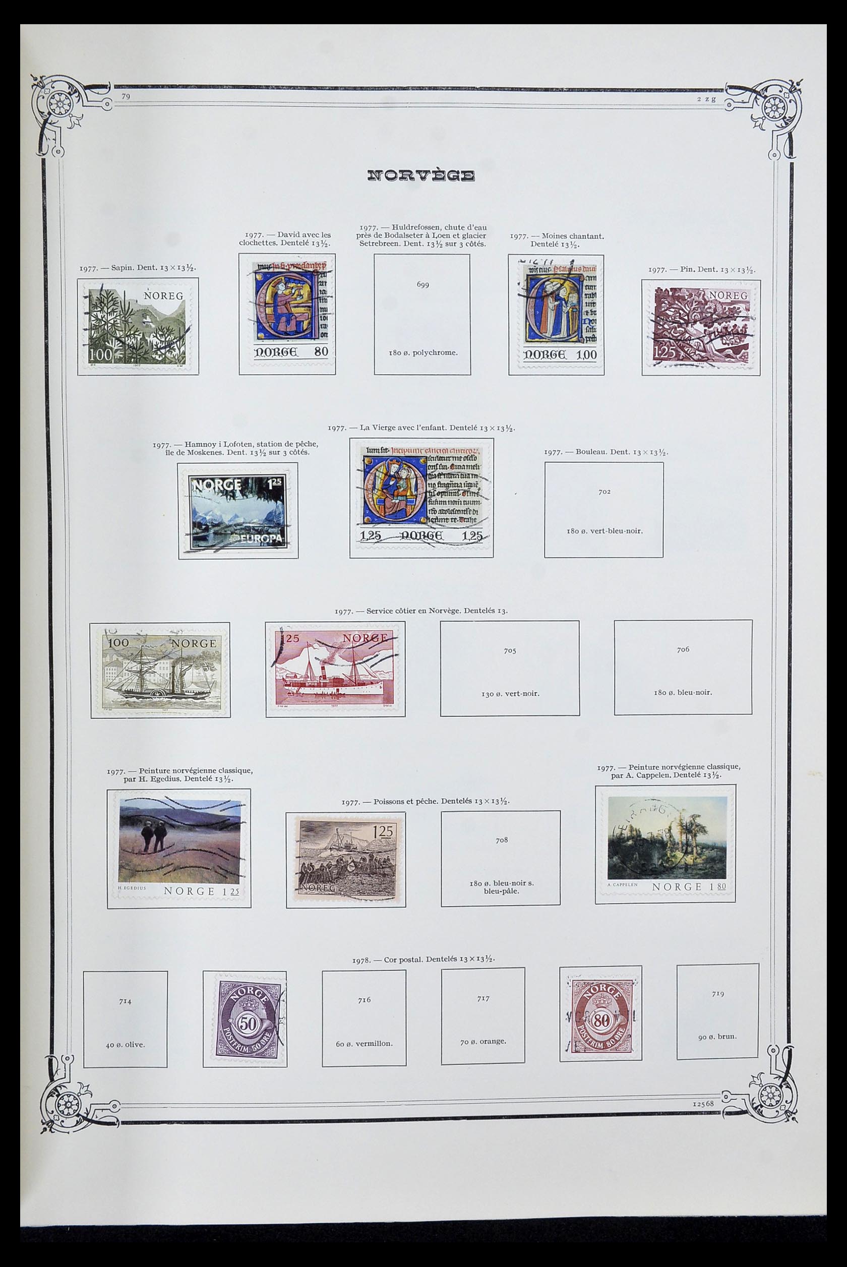 34177 036 - Postzegelverzameling 34177 Noorwegen 1856-1999.