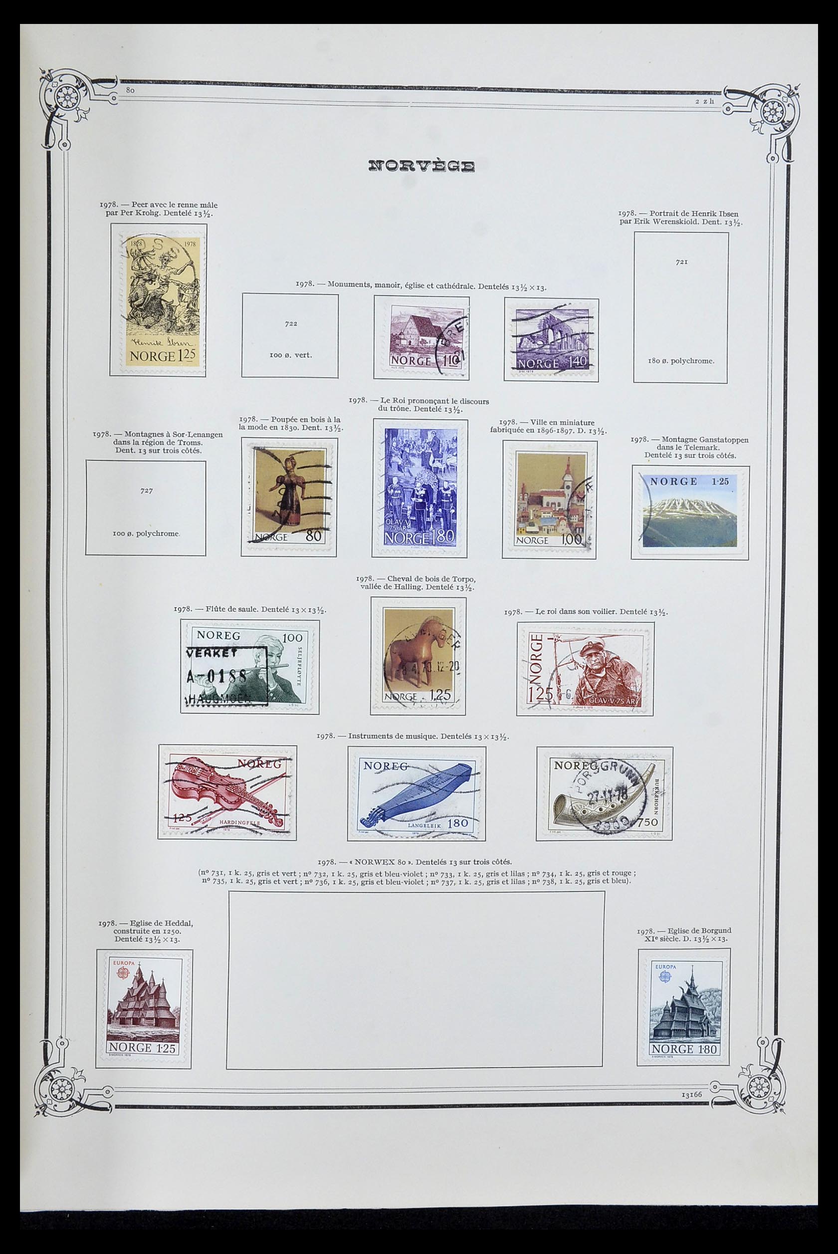 34177 037 - Postzegelverzameling 34177 Noorwegen 1856-1999.
