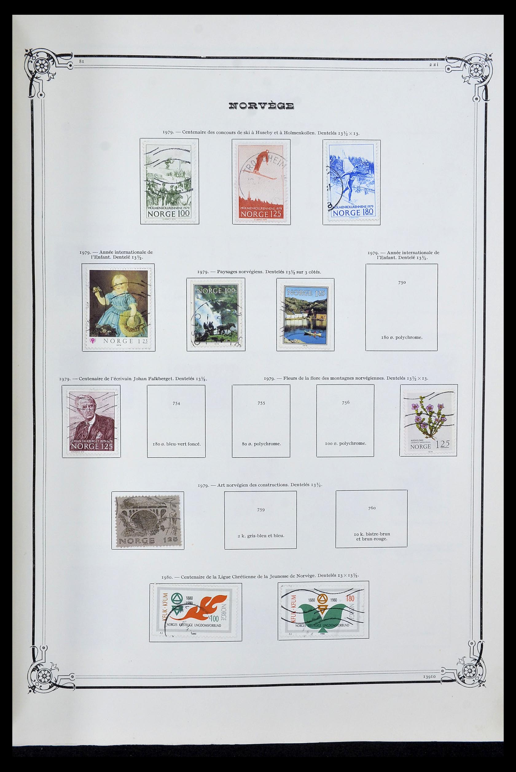 34177 038 - Postzegelverzameling 34177 Noorwegen 1856-1999.