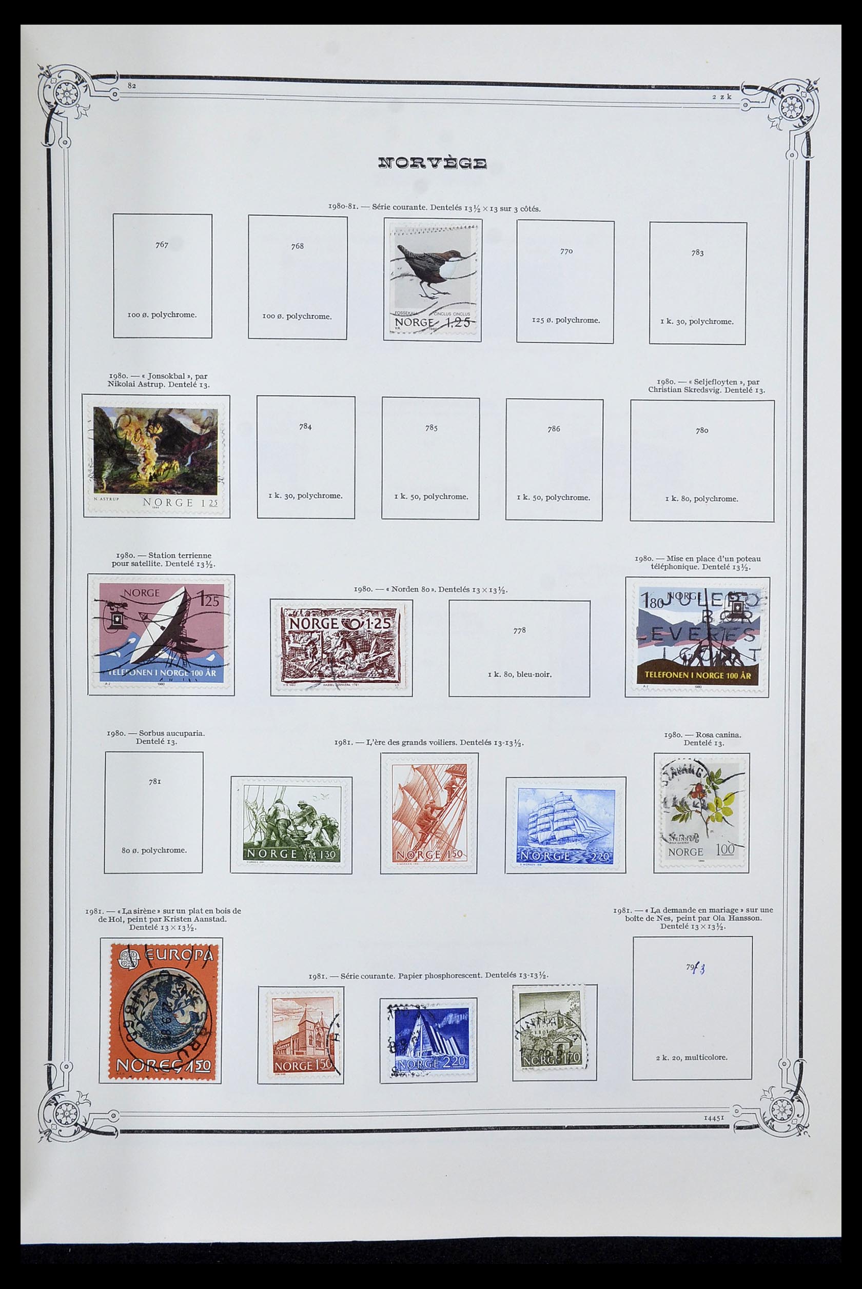 34177 039 - Postzegelverzameling 34177 Noorwegen 1856-1999.