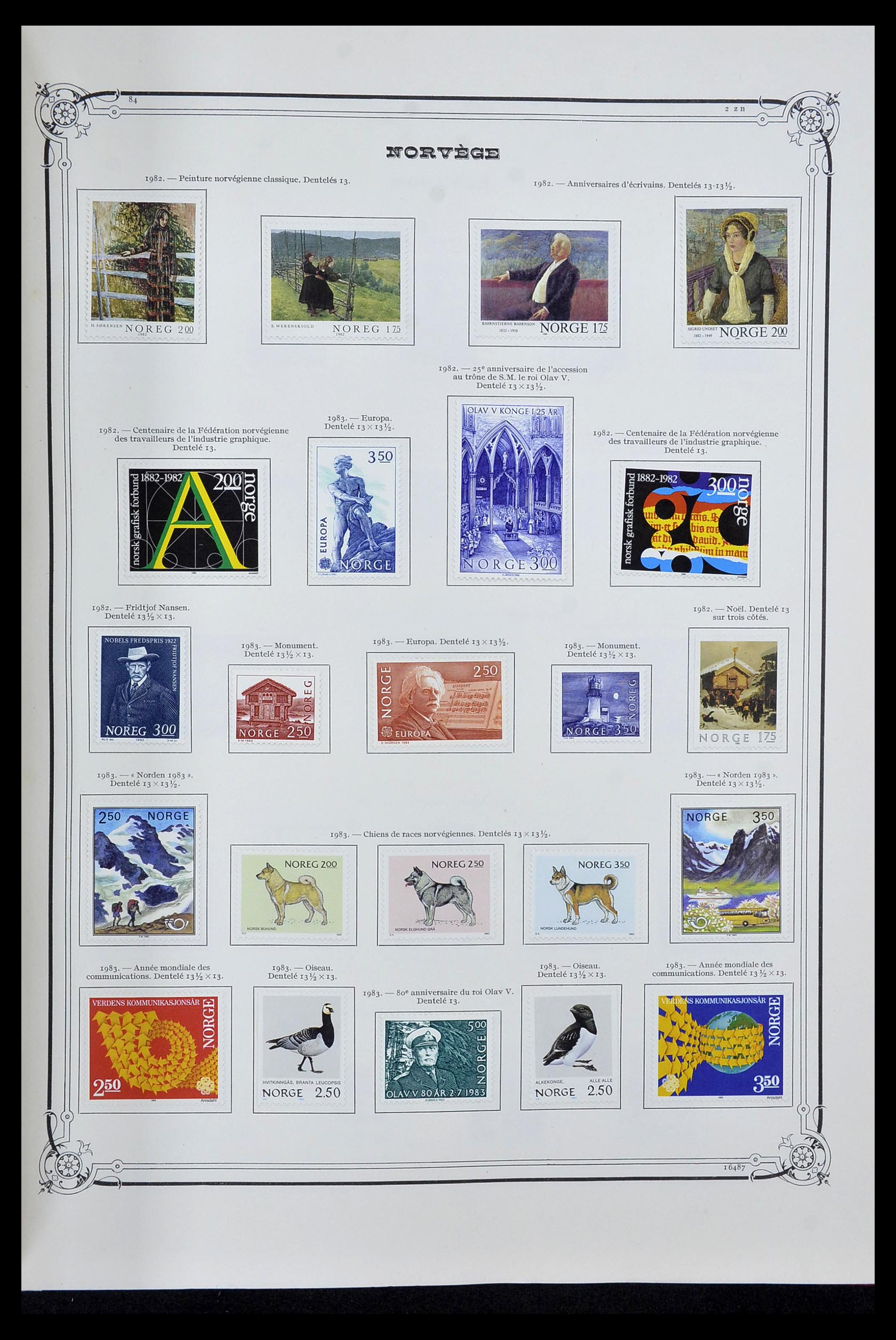 34177 042 - Postzegelverzameling 34177 Noorwegen 1856-1999.